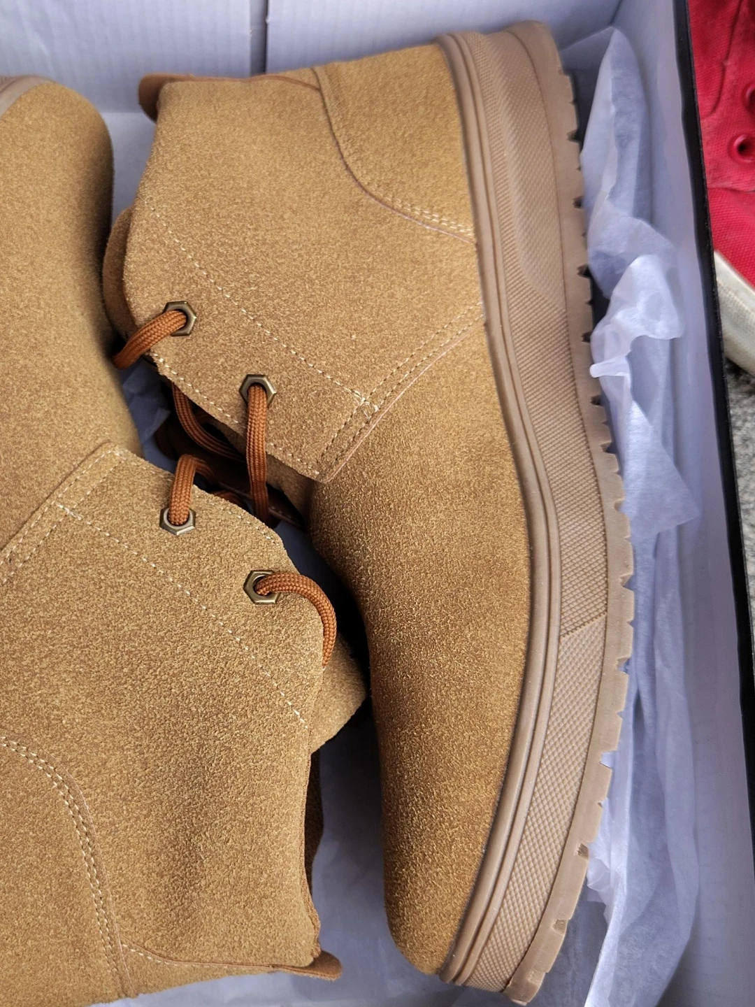 Men's Suede Boots -NEW! sz 9 - photo 2