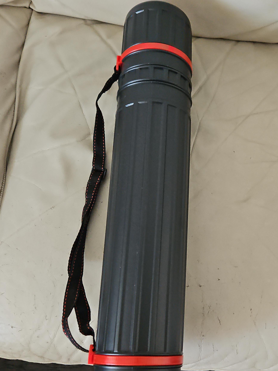 Black Drawing Tube with Strap