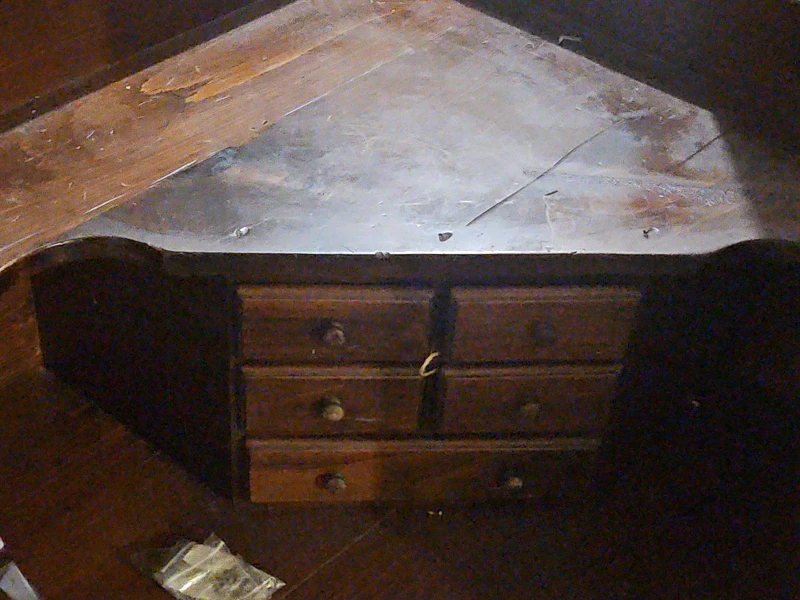 Antique Corner Desk with Drawers - photo 2