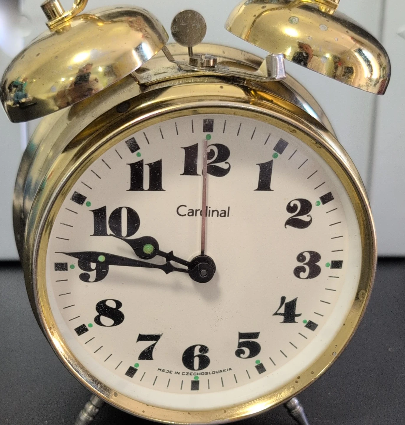 Vintage Cardinal Twin Bell Alarm Clock