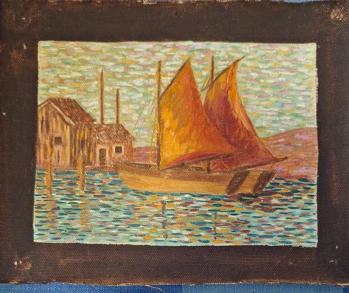 Vintage Sailboats Painting