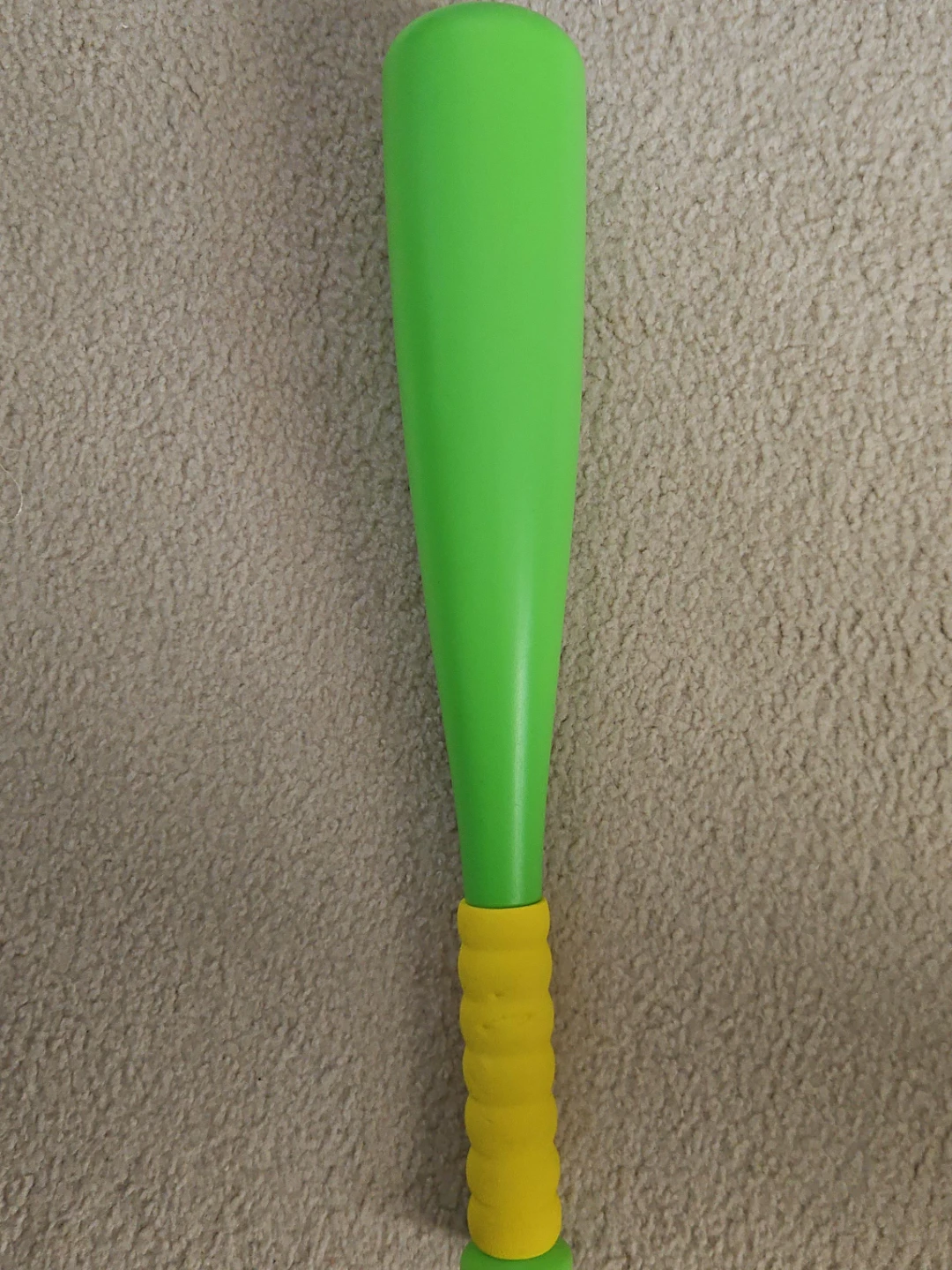 Kids Green Baseball Bat with Yellow Grip