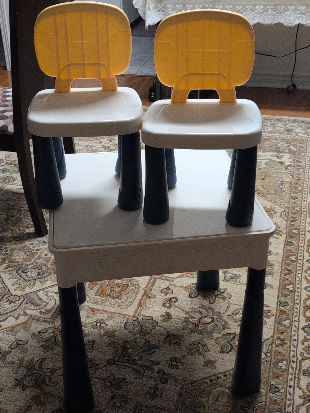 Kids Activity Table and Chairs Set no LEGO