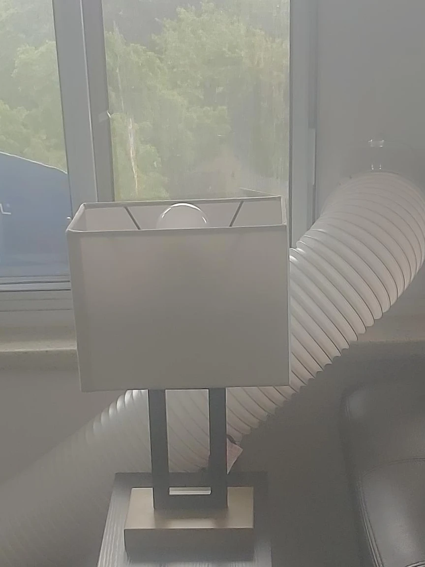 Modern Table Lamp with White Shade