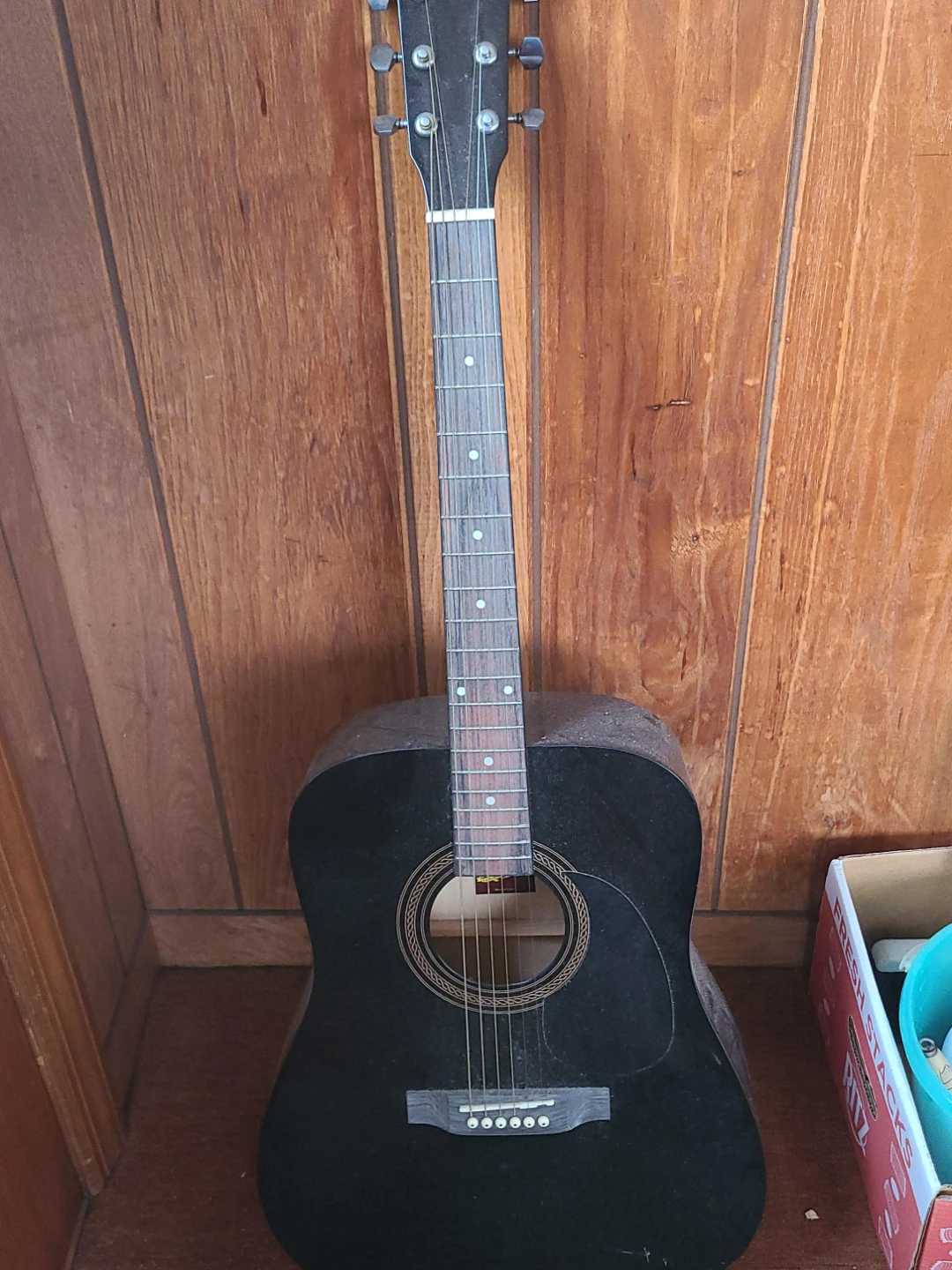 Black Acoustic Guitar