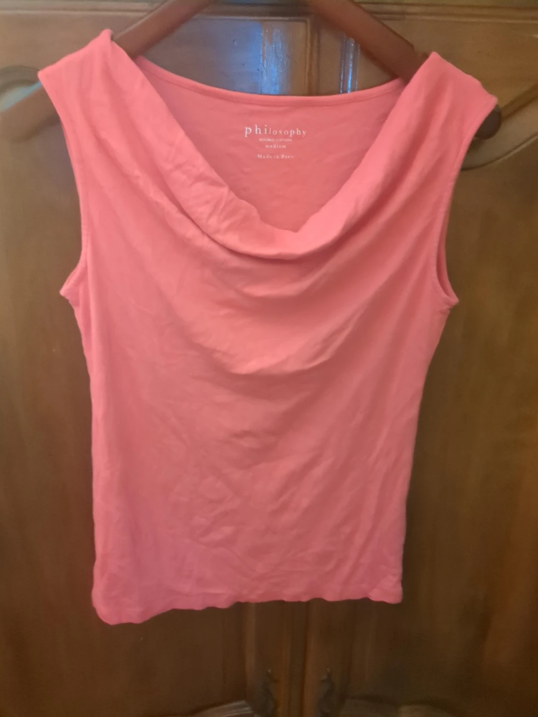 Philosophy Republic Clothing Sleeveless Cowl Neck Top - Medium