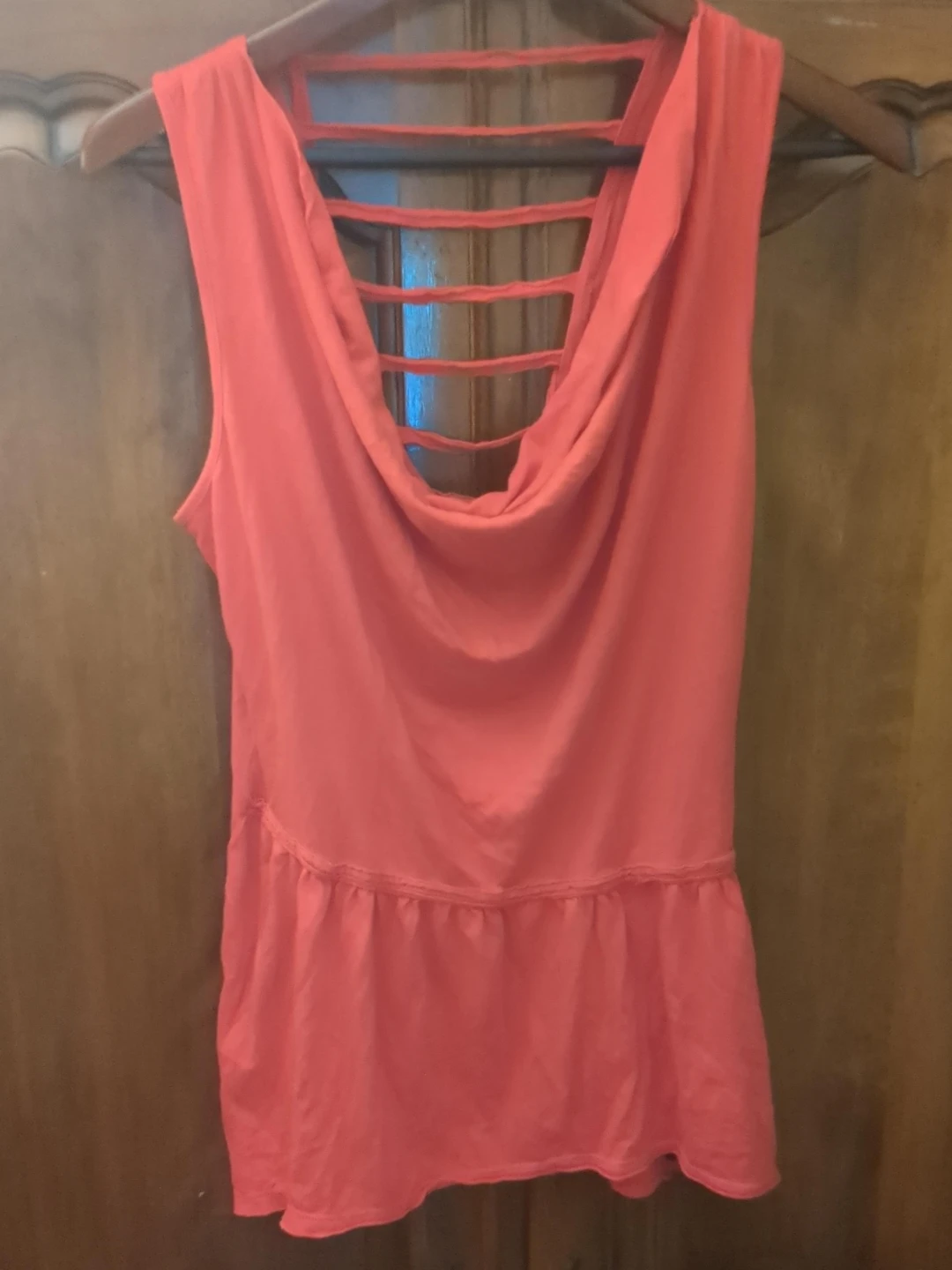 DKNY Jeans Coral Strappy Back Tank Top