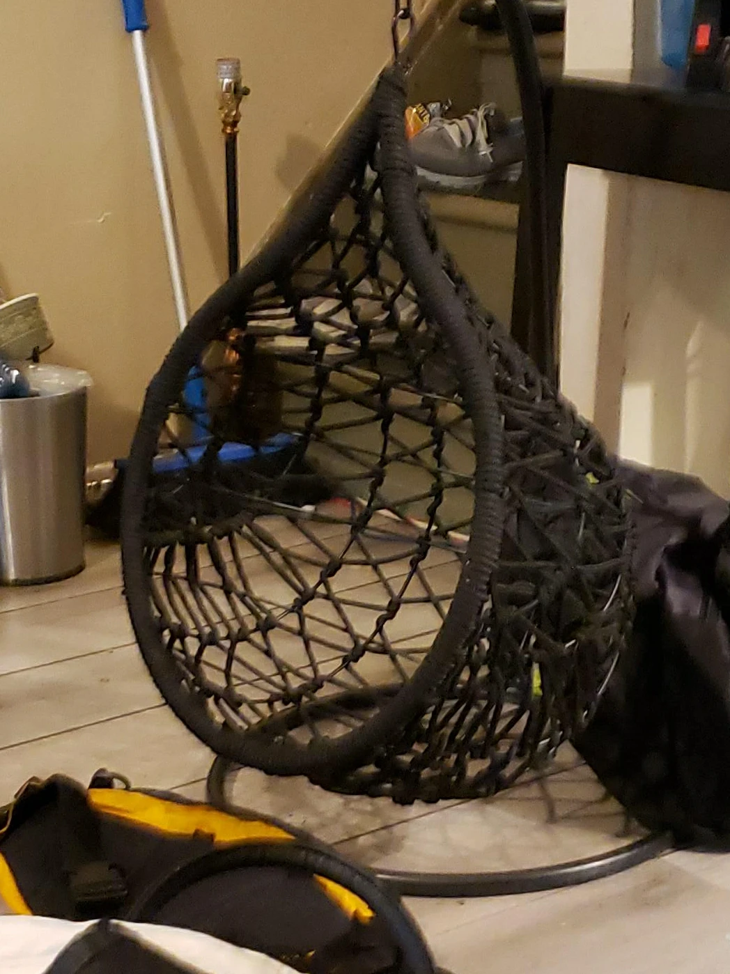 Black Woven Hanging Chair