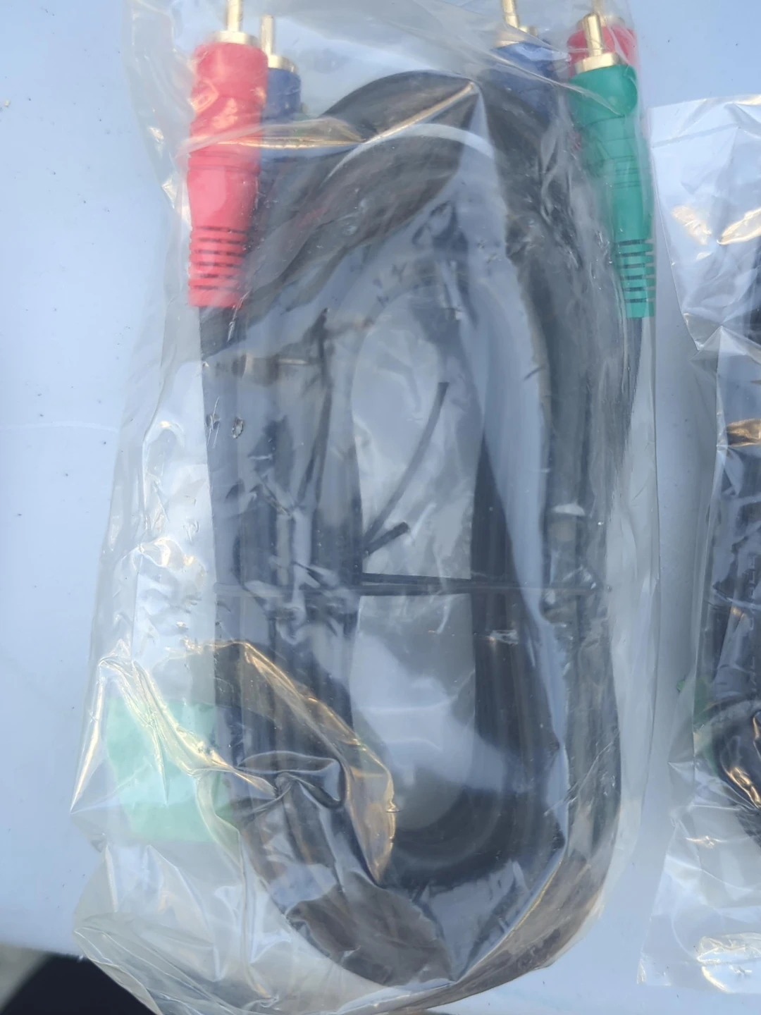 Composite AV Cable Red Blue Green RCA Connectors