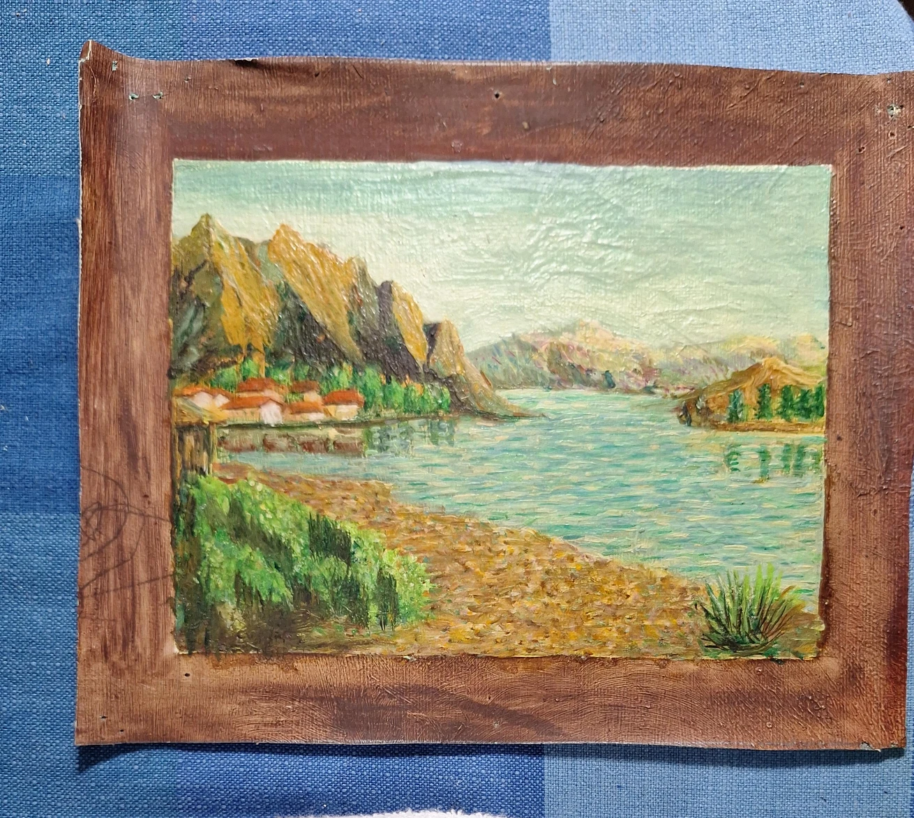 Vintage Landscape Oil Painting