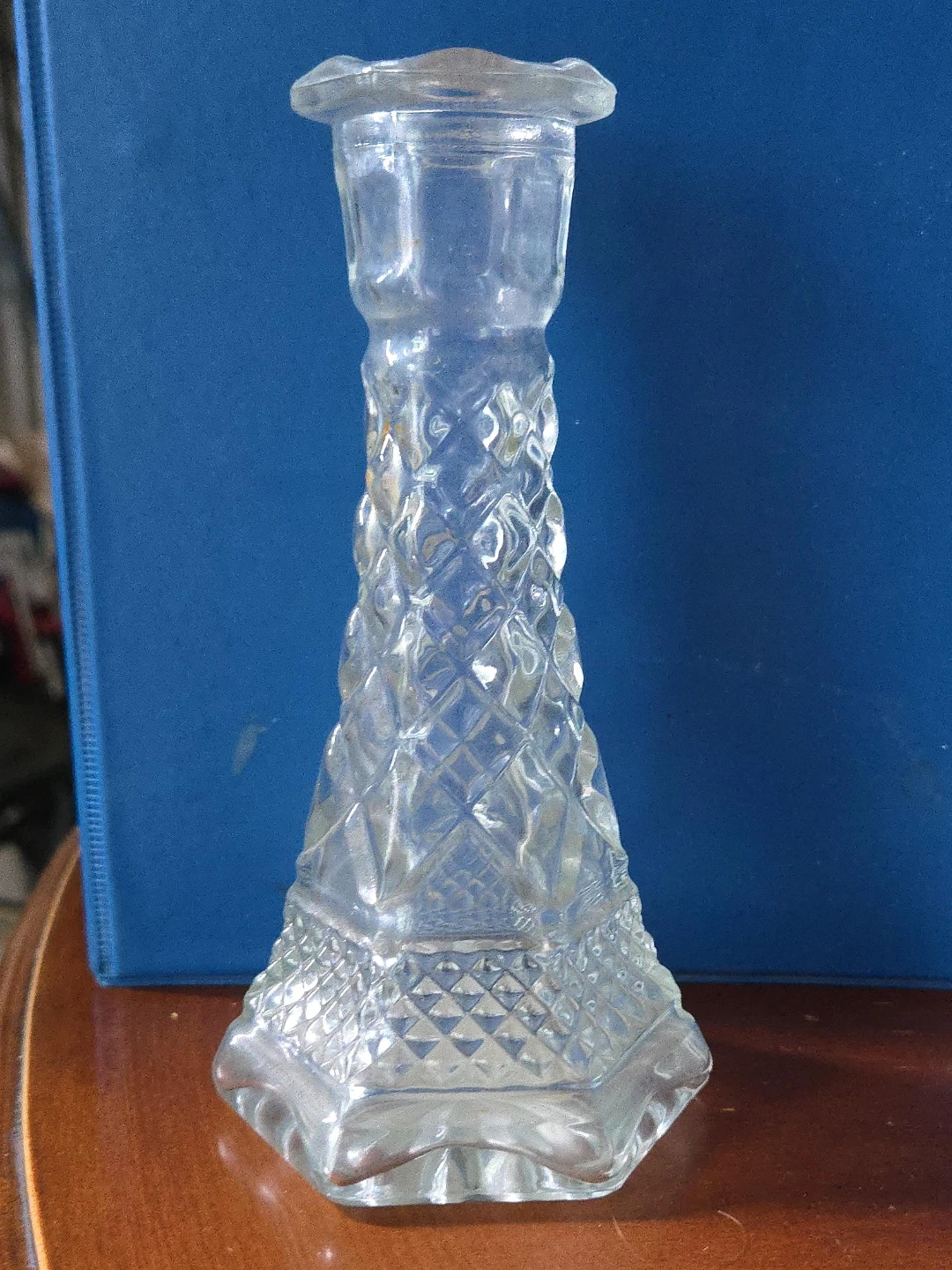 Glass Candlestick Holder