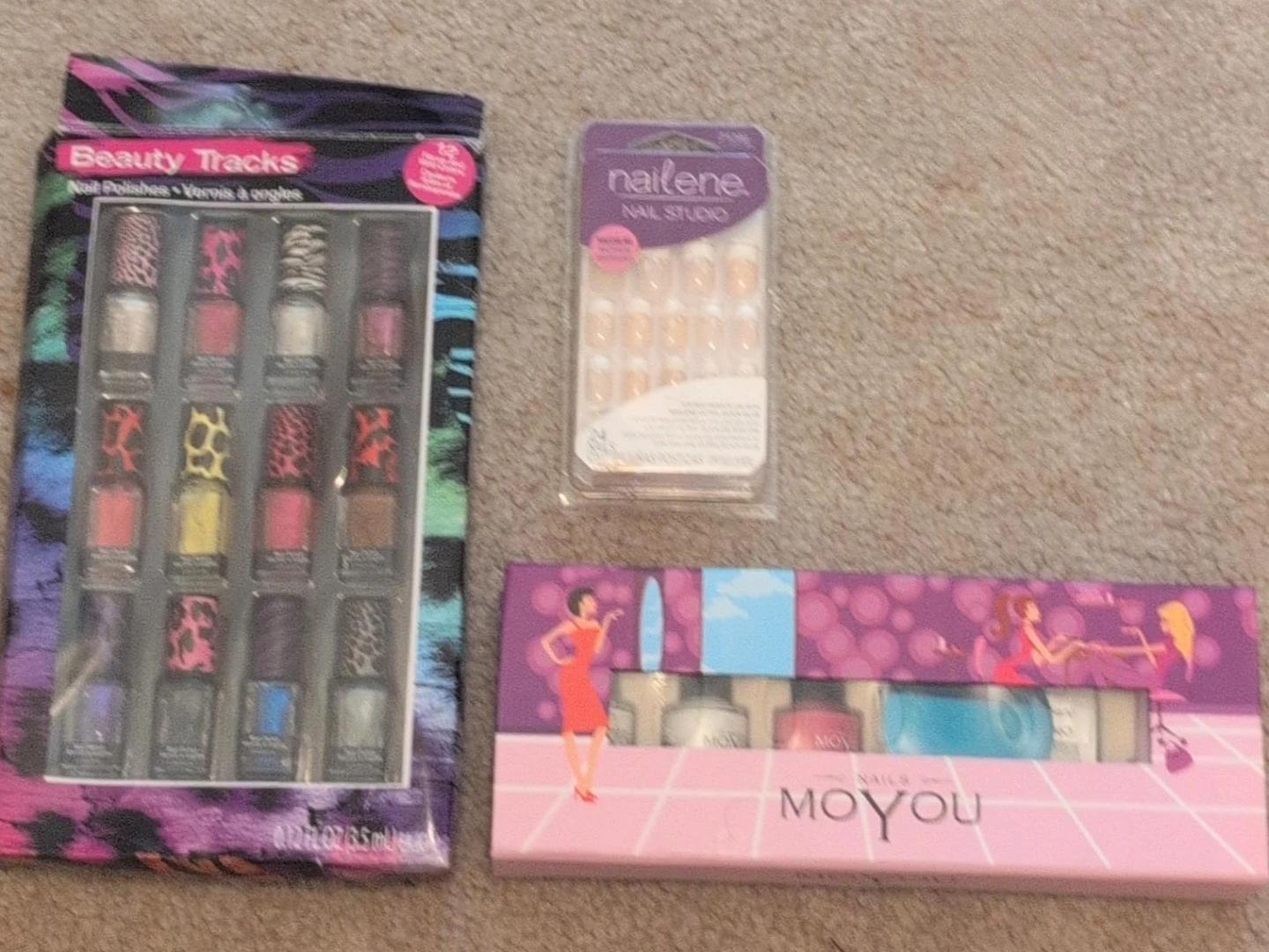 Beauty Tracks, Nailene, and MO YOU Nail Polish & Nail Sets