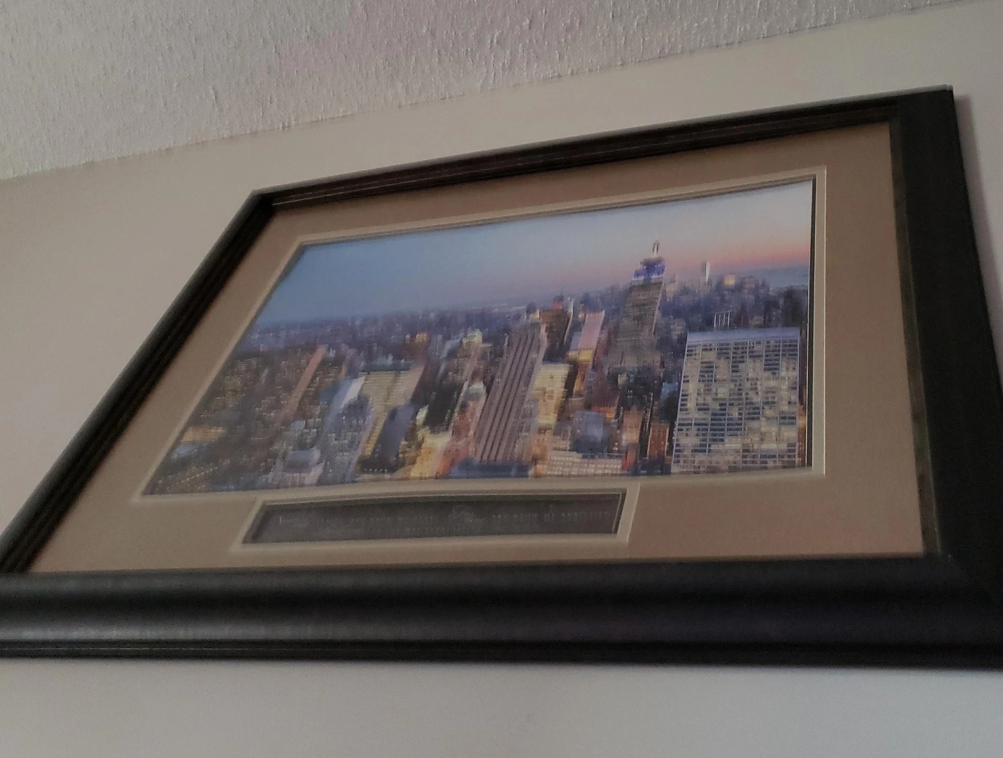 Framed New York City Skyline Artwork