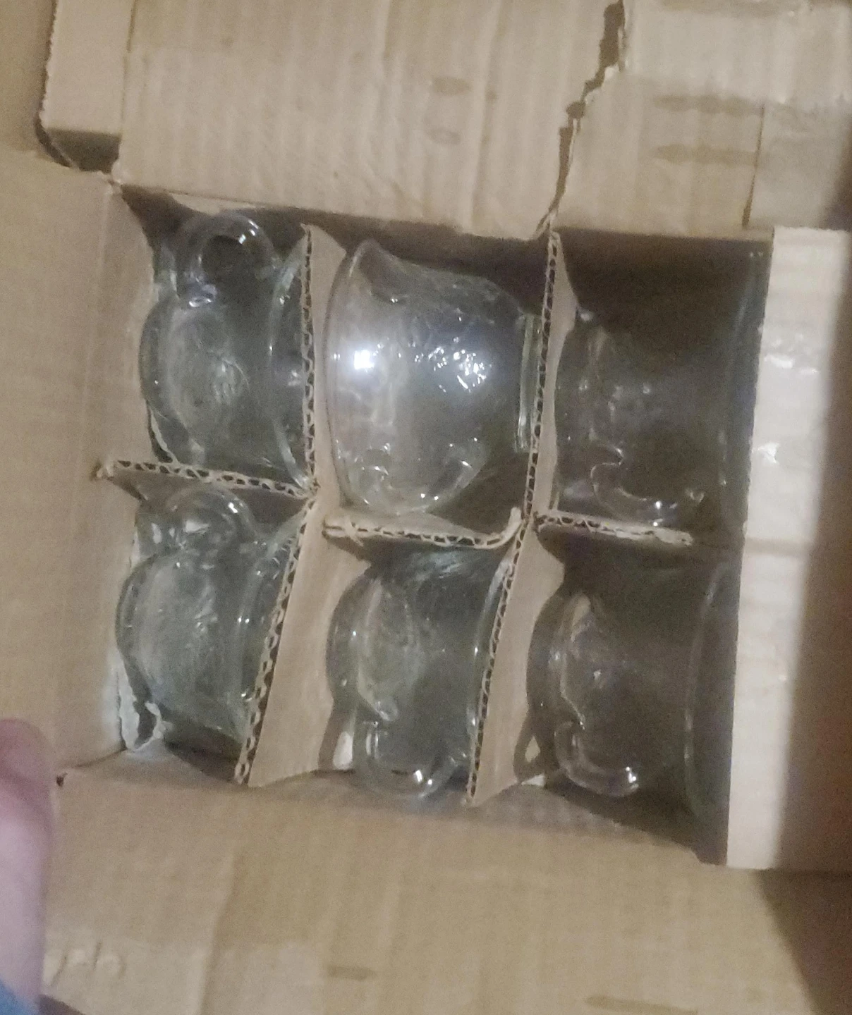 Set of 6 Glass Cups