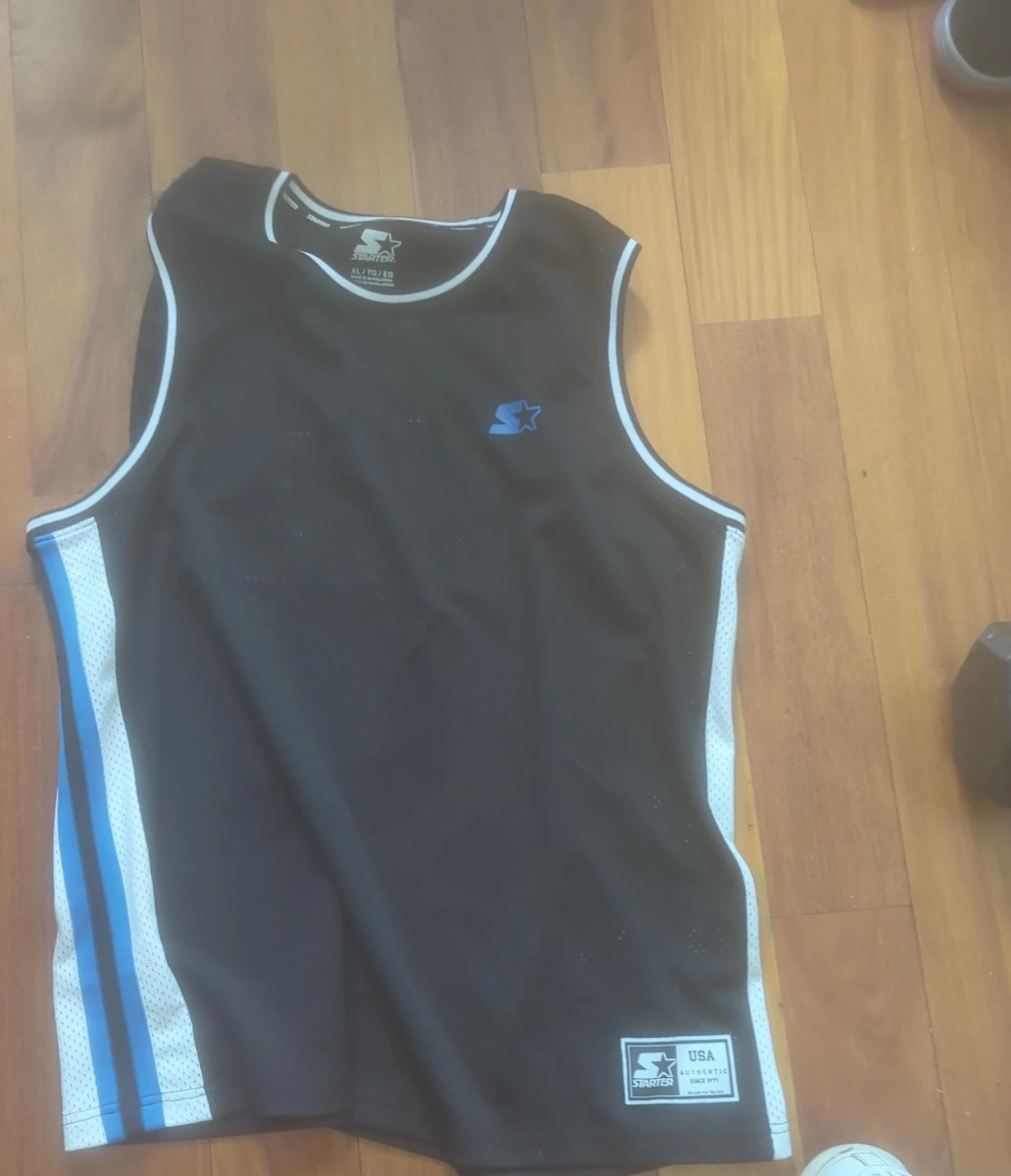 Starter Black Basketball Jersey #71 Size:XL