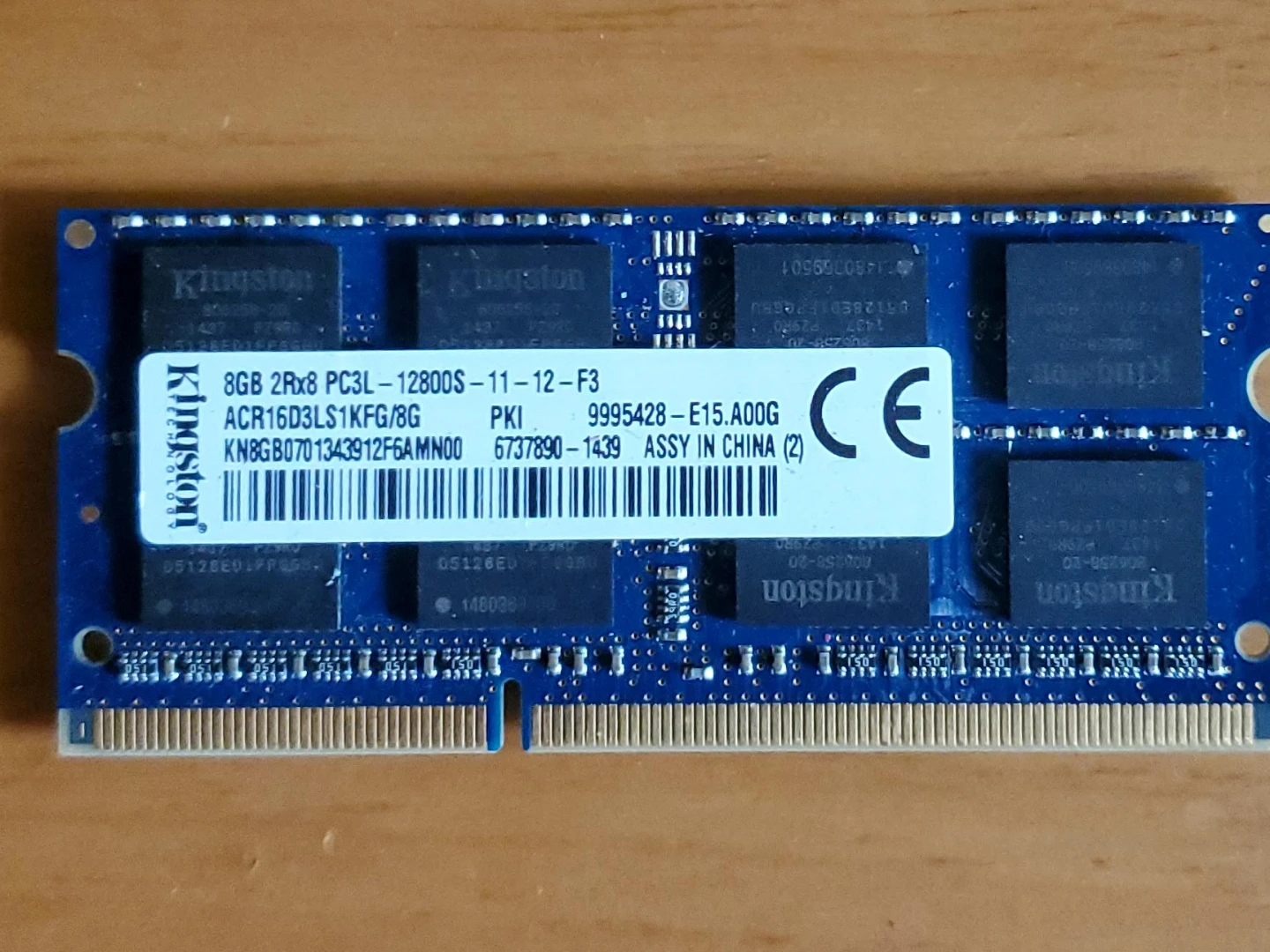 Kingston 8GB DDR3 Laptop RAM