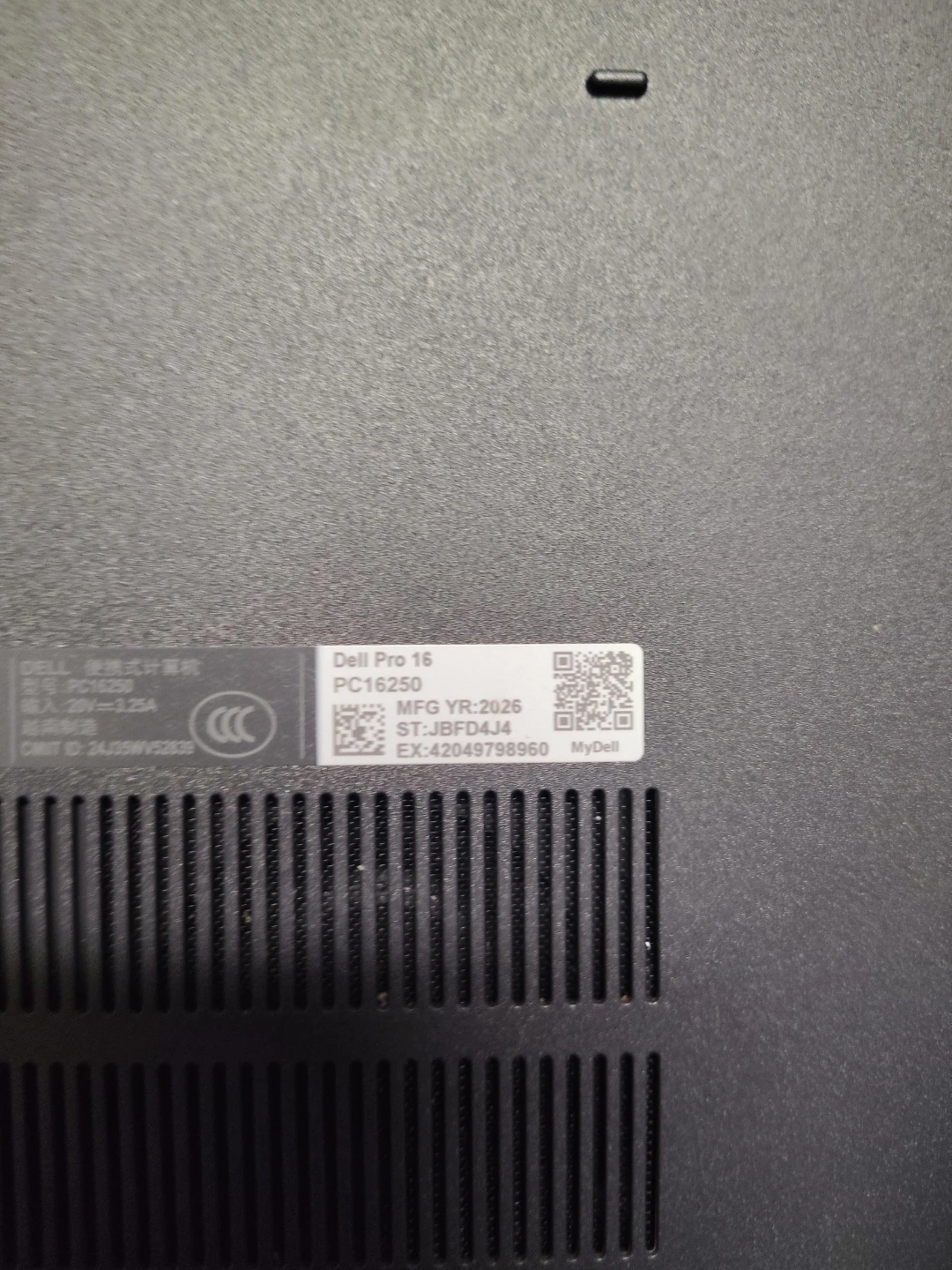 Dell Pro 16 PC16250 Laptop