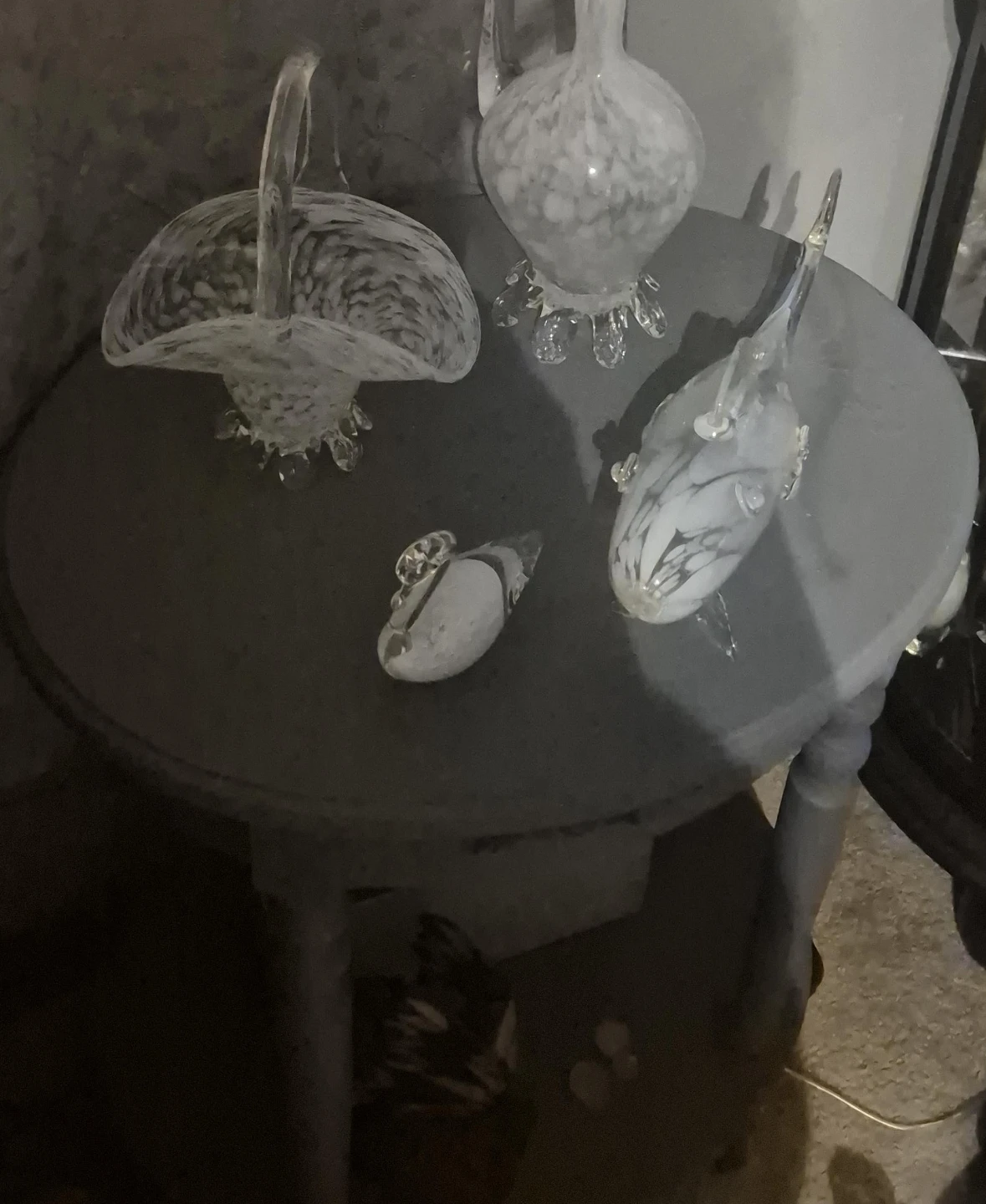 Set of 4 Glass Figurines