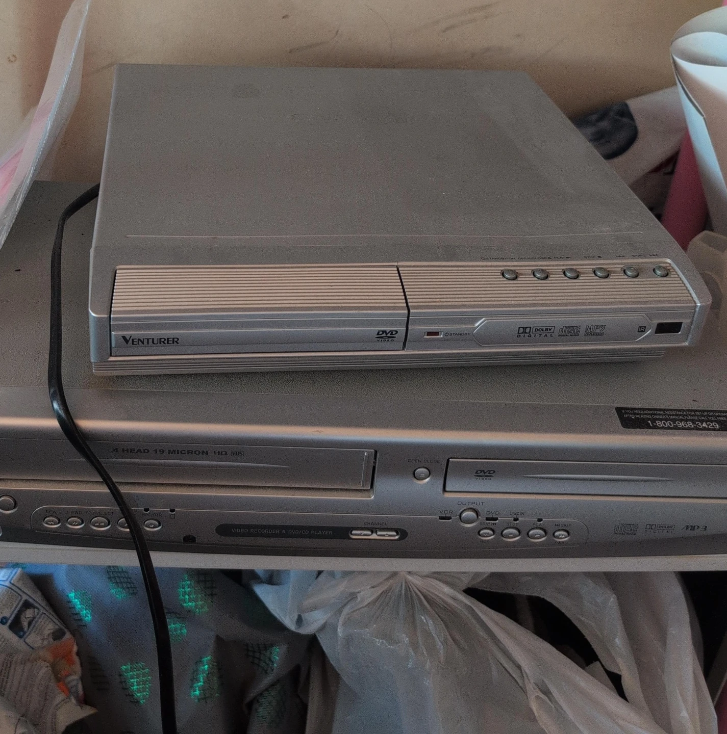 Venturer DVD VHS Combo Player no remote  $25 both