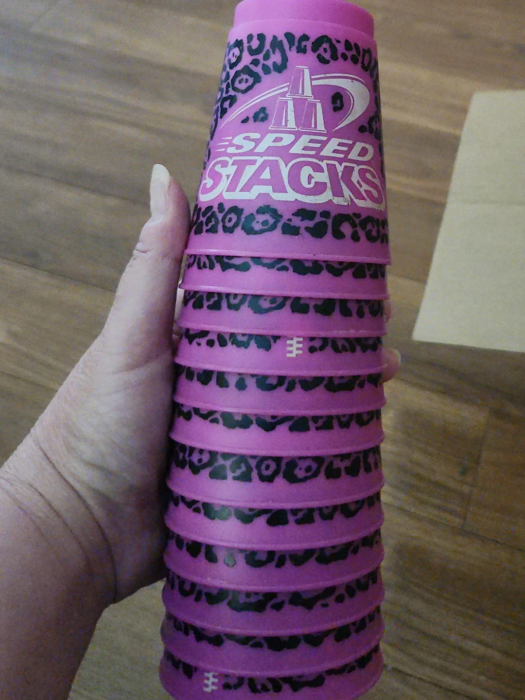 Speed Stacks Pink Leopard Stacking Cups