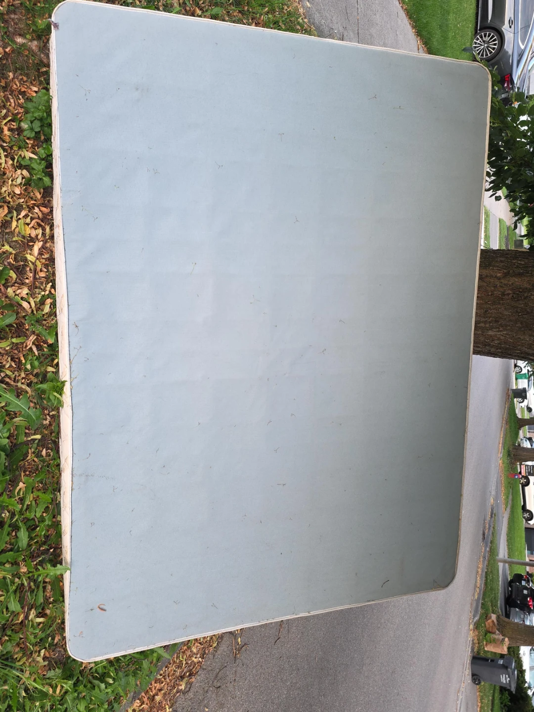 Light Blue Mattress Box Spring