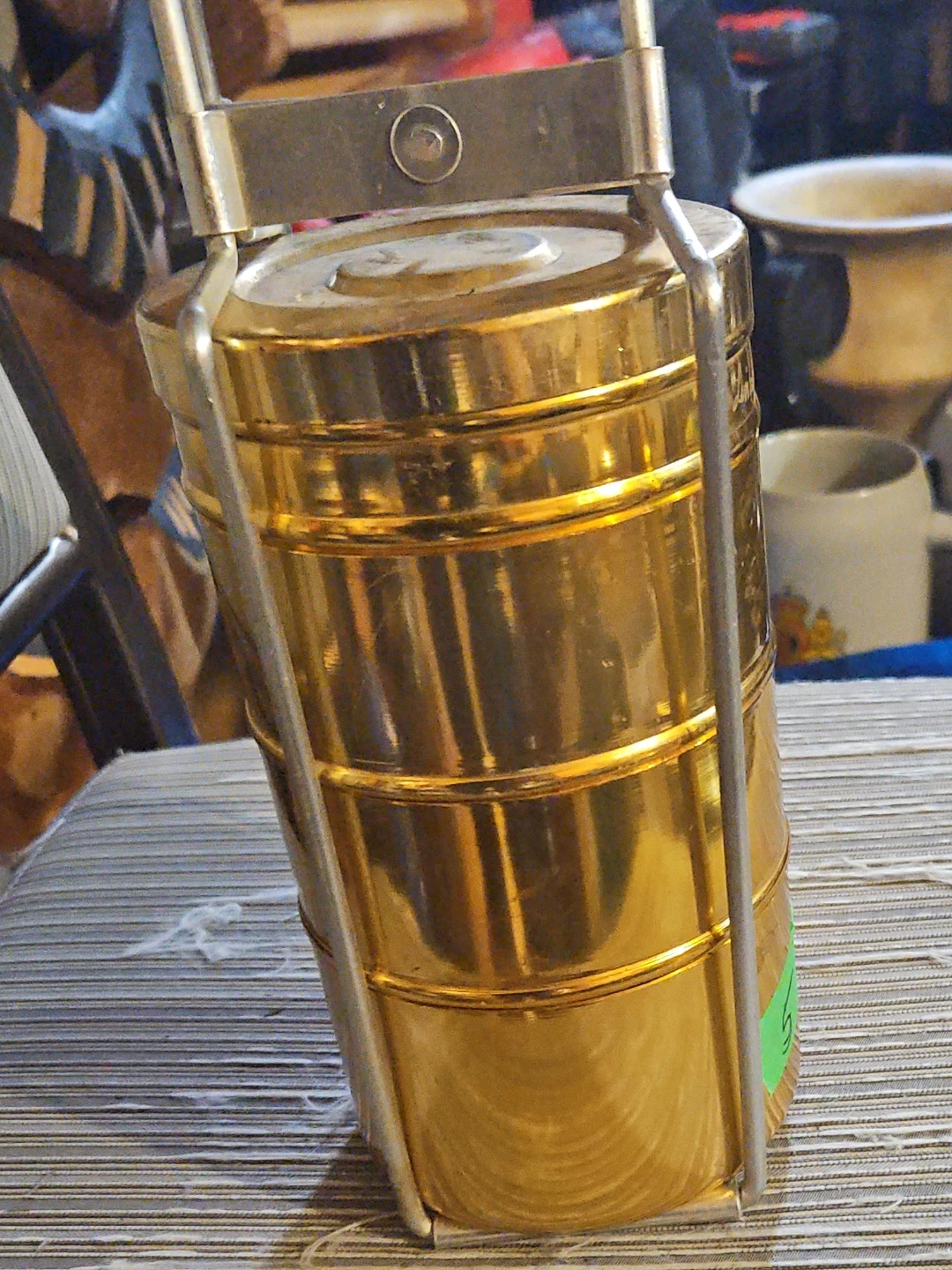 Vintage 4-Tier Stackable Lunch Box Tiffin Carrier