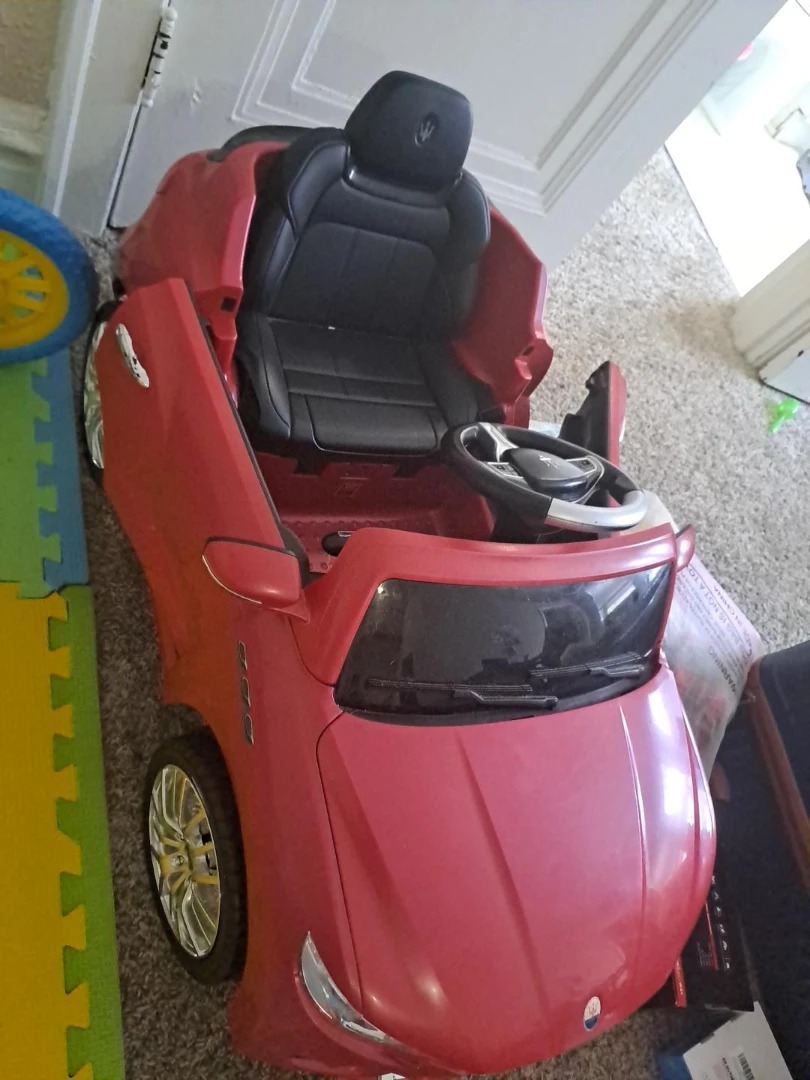 Red Maserati Ride-On Toy Car