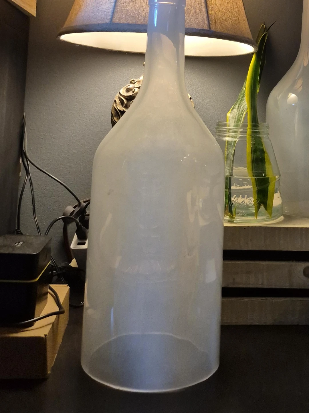 Frosted Glass Vase