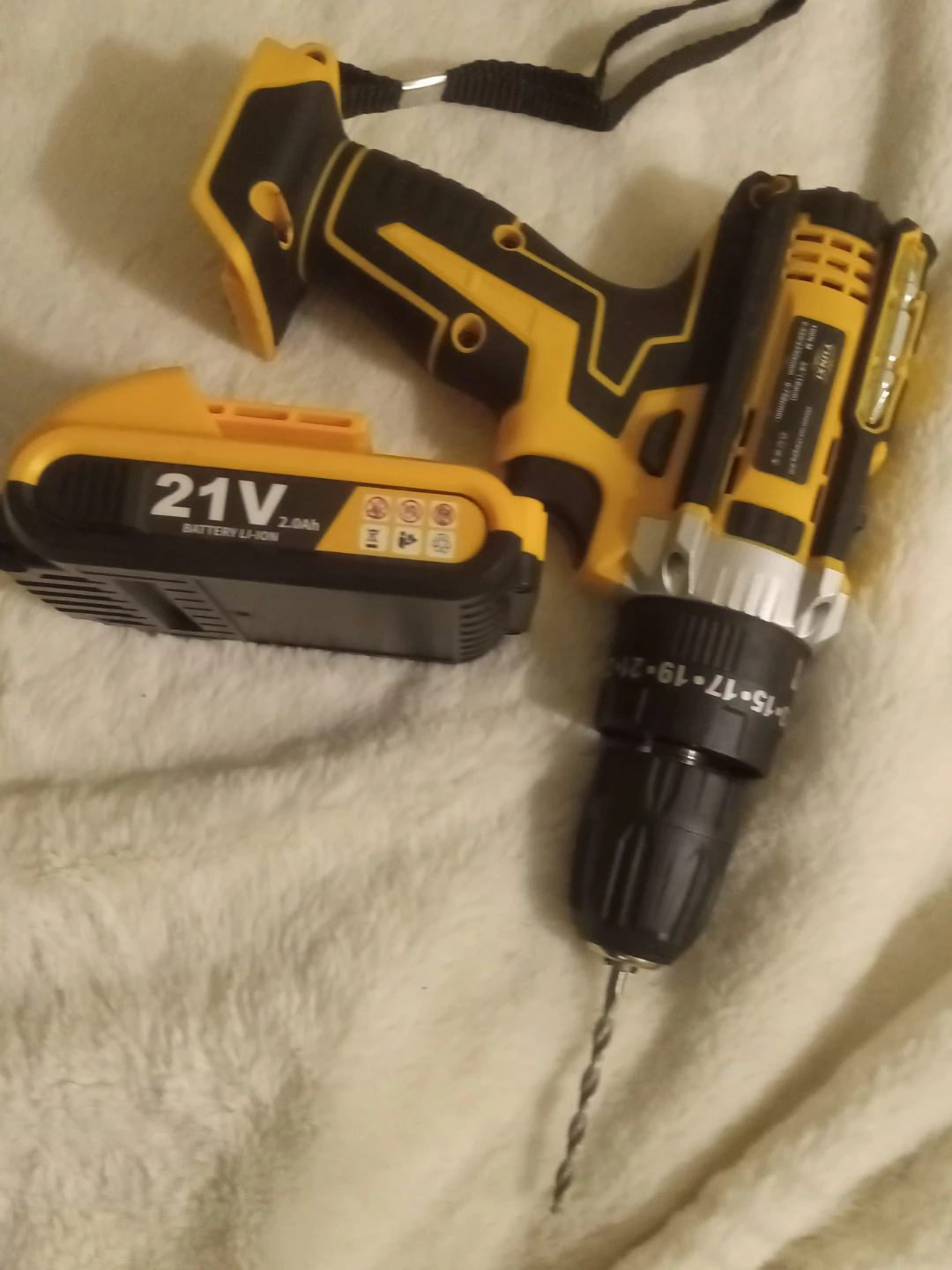 FUNXI 21V Cordless Drill with 2.0Ah Battery