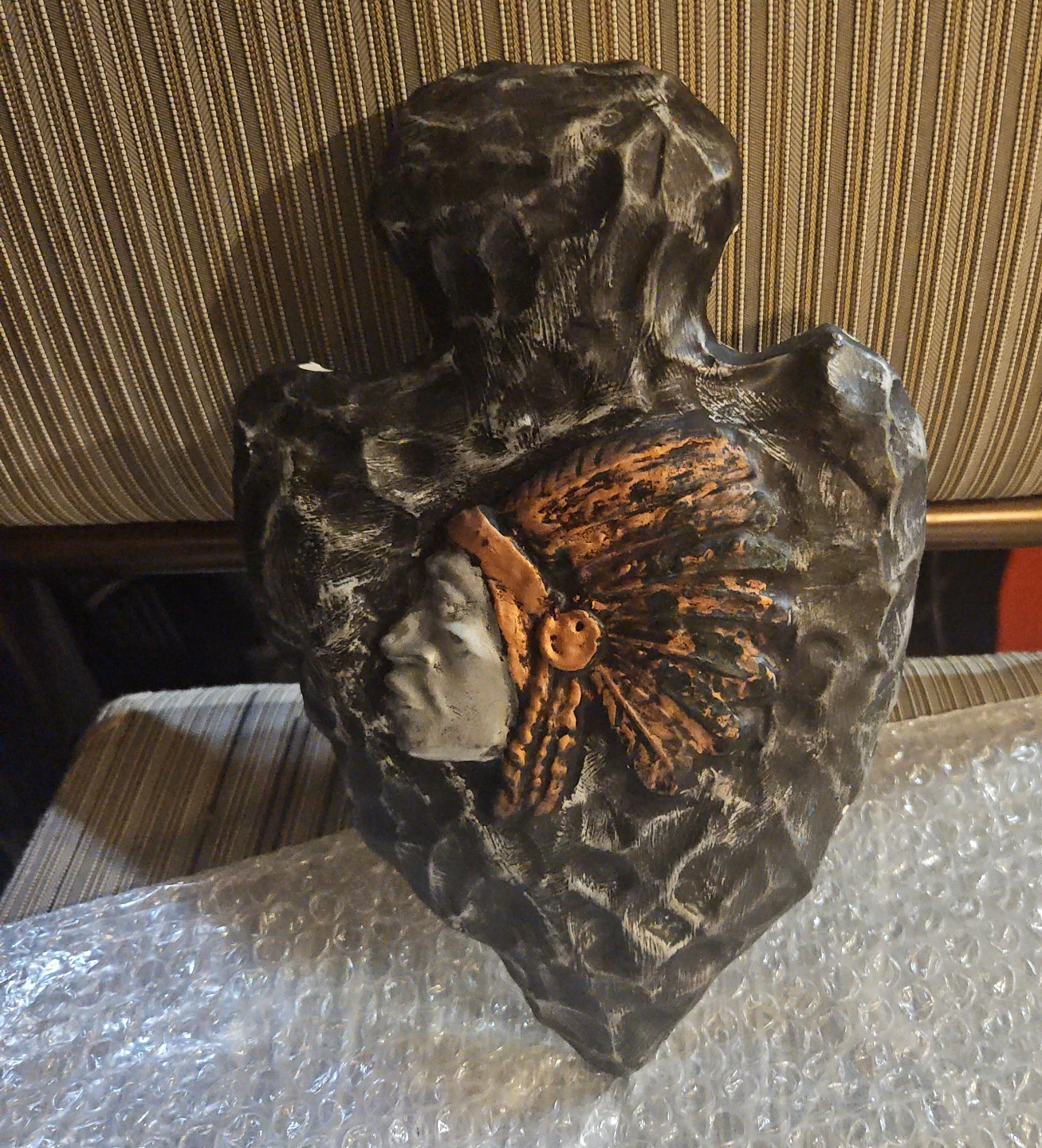 Decorative Arrowhead with Native American Bust