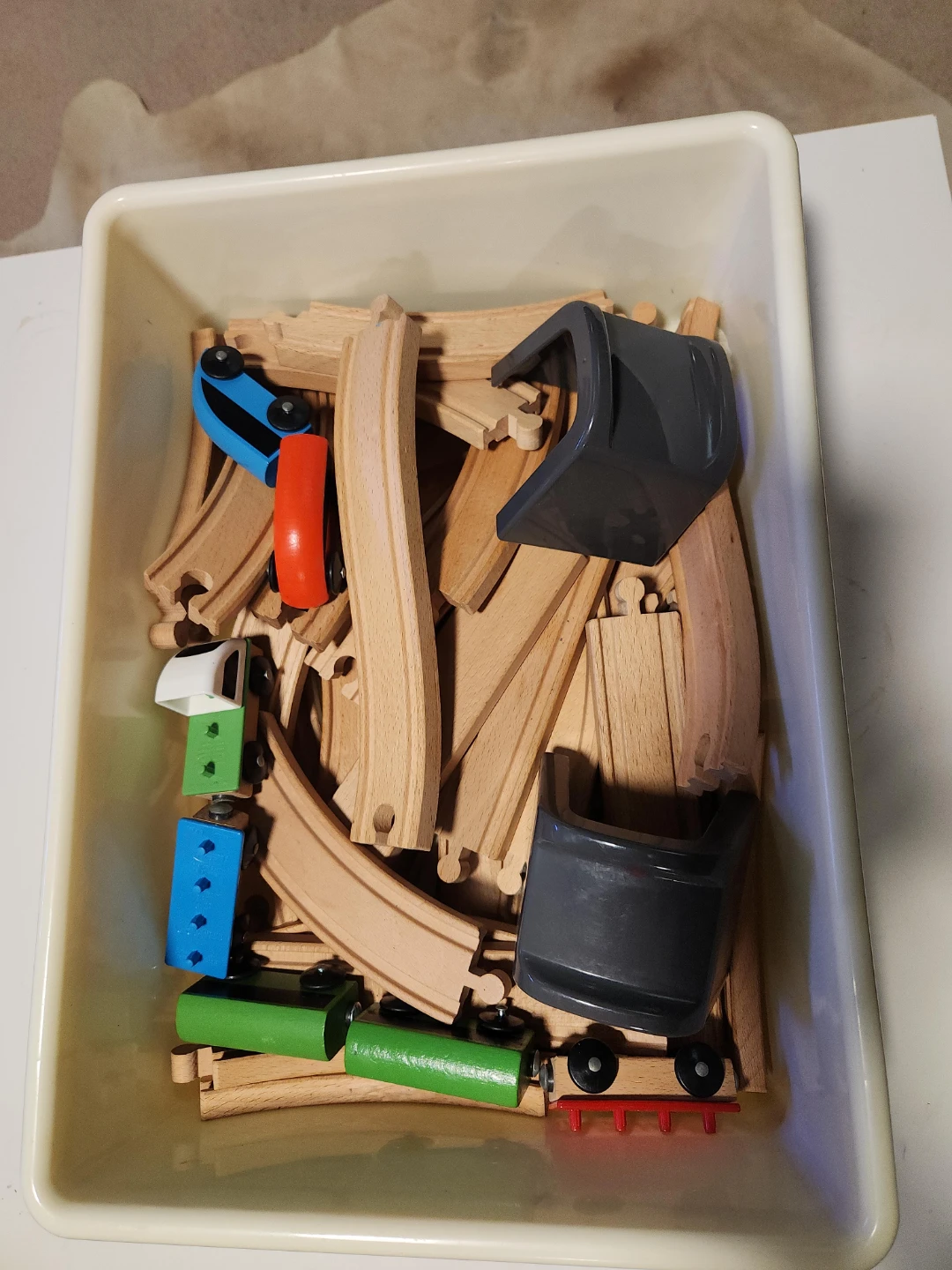 2 Ikea Wooden Train Track Sets with Trains