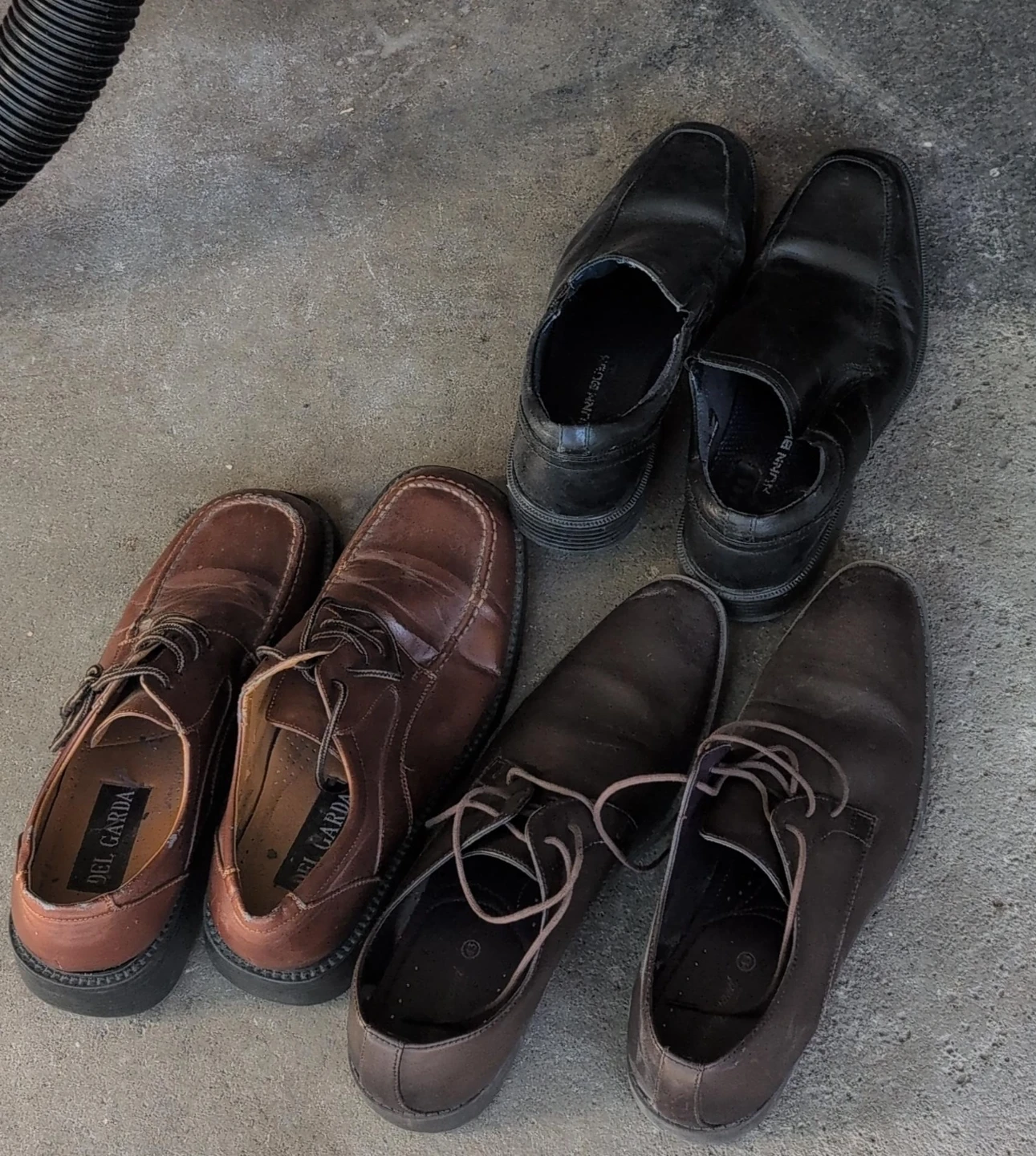 Men's Dress Shoes - Del Garda, Black & Brown $30
