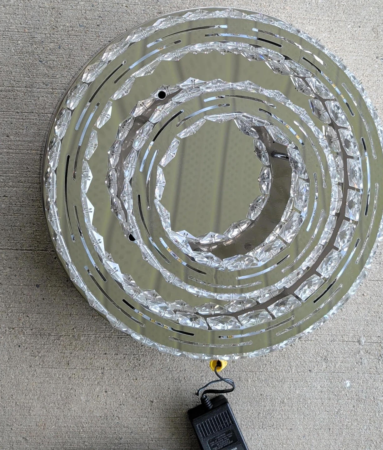 Set of 3 Circular Crystal Decorative Lights