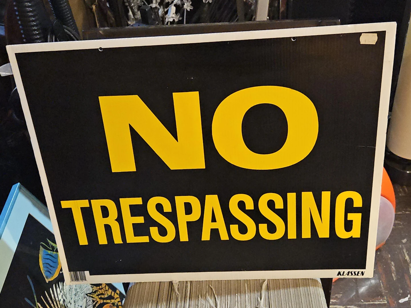 NO TRESPASSING Sign