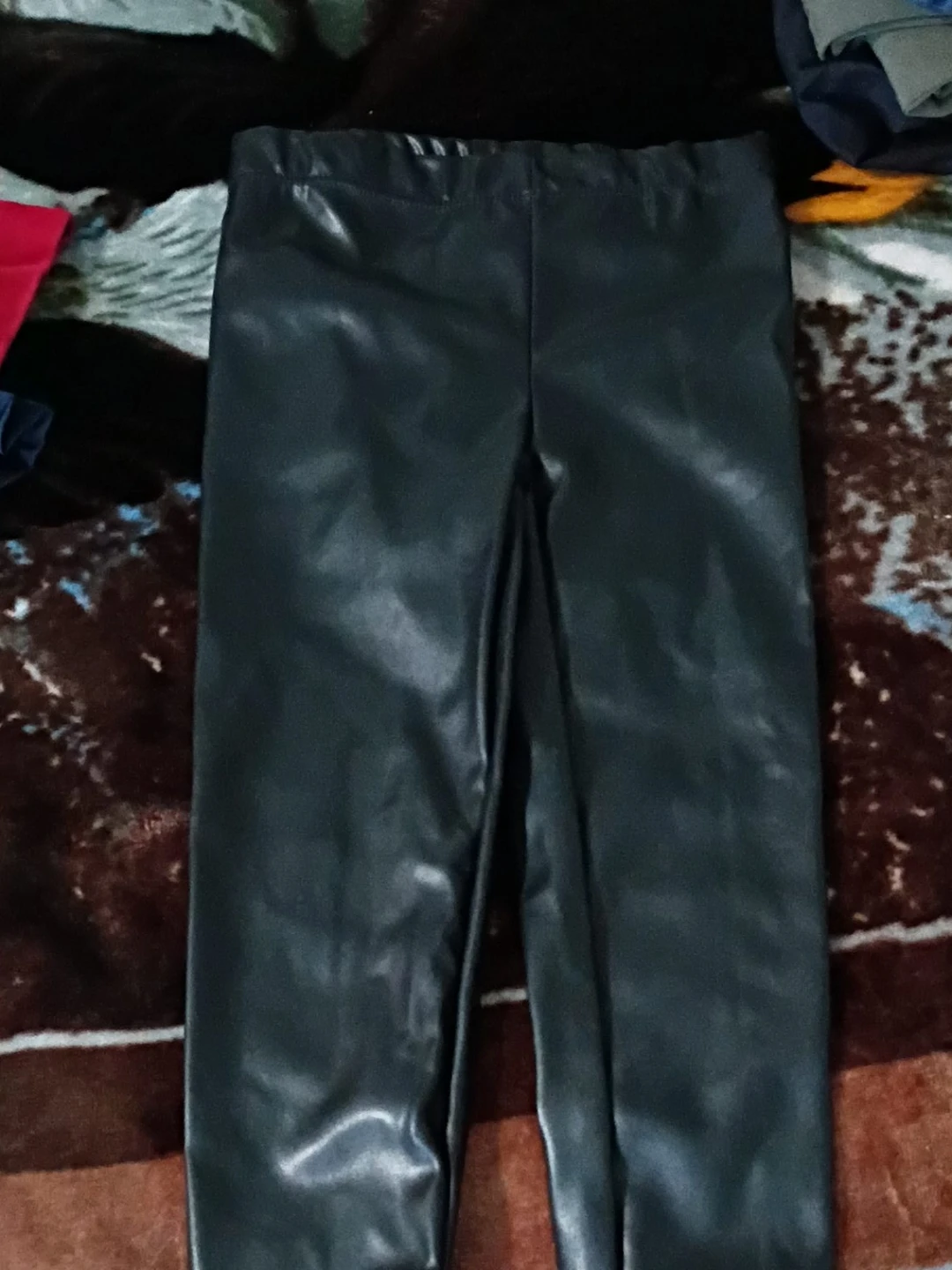 Black Faux Leather Leggings