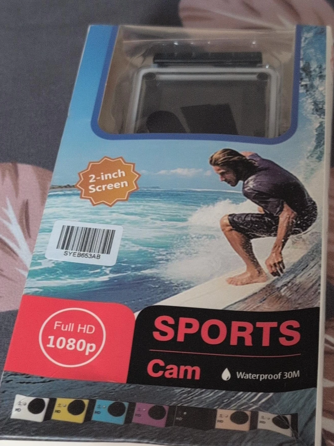 Sports Cam Full HD 1080p Waterproof Action Camera