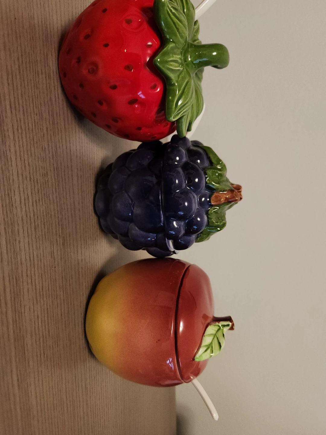 Ceramic Fruit Jam Jars with Spoons