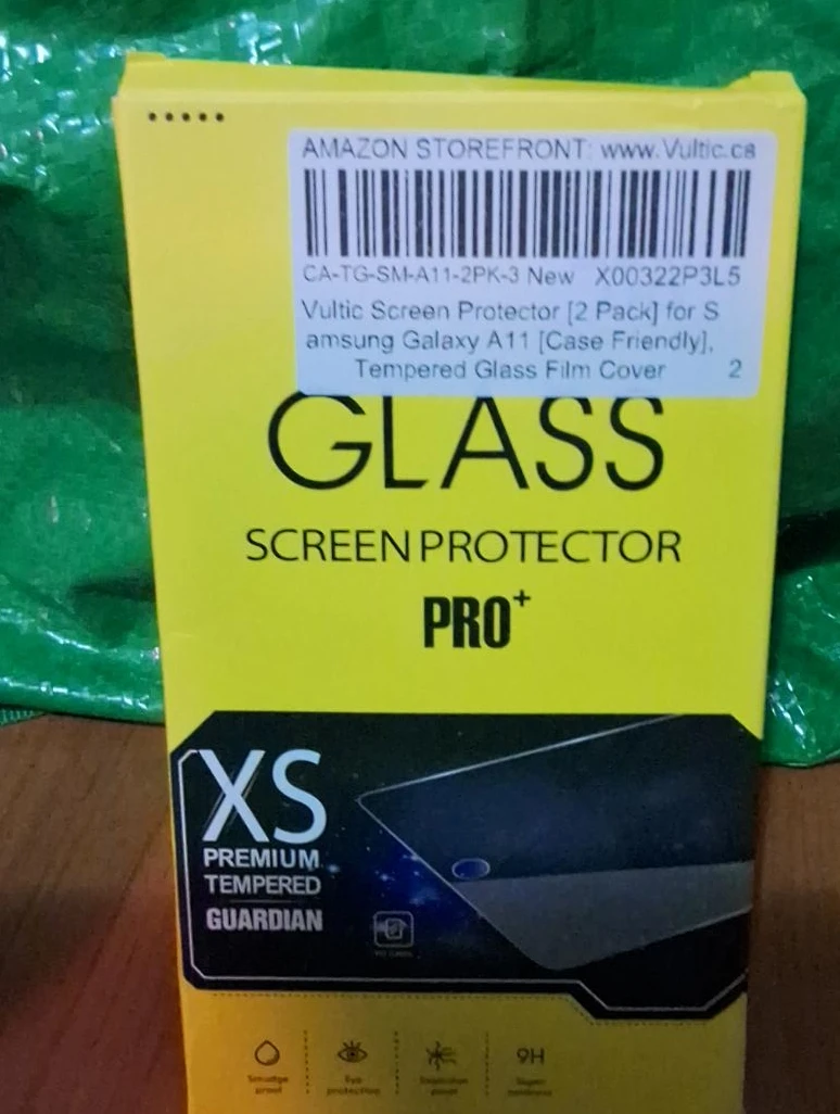 Tempered Glass Screen Protector 2 Pack for Samsung Galaxy A11