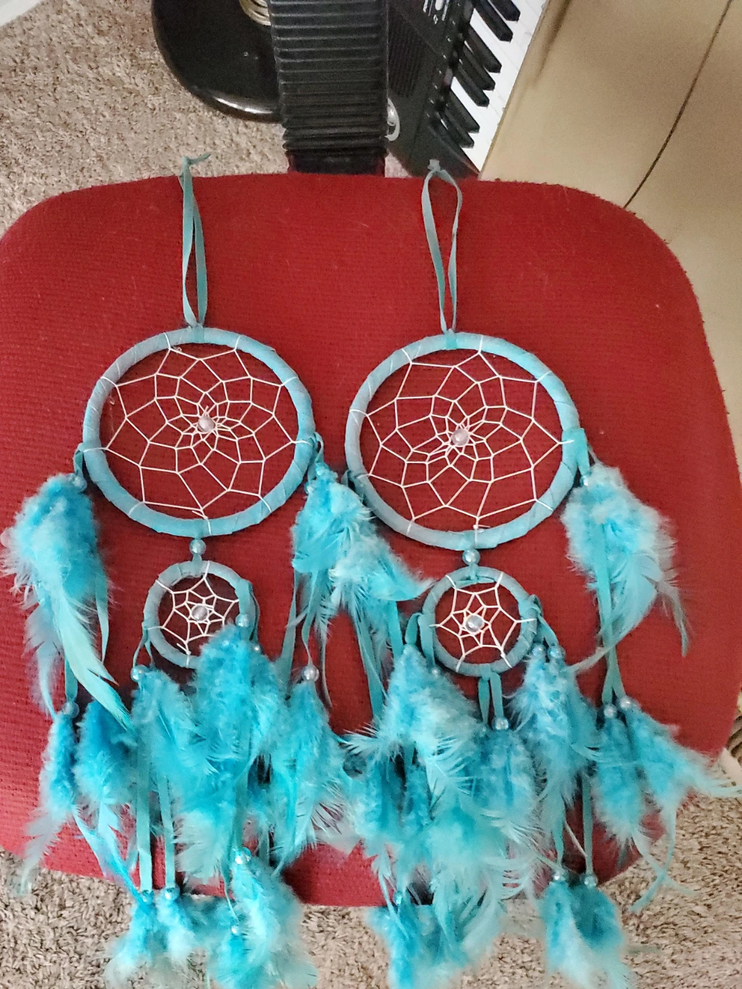 Set of 2 Teal Dreamcatchers