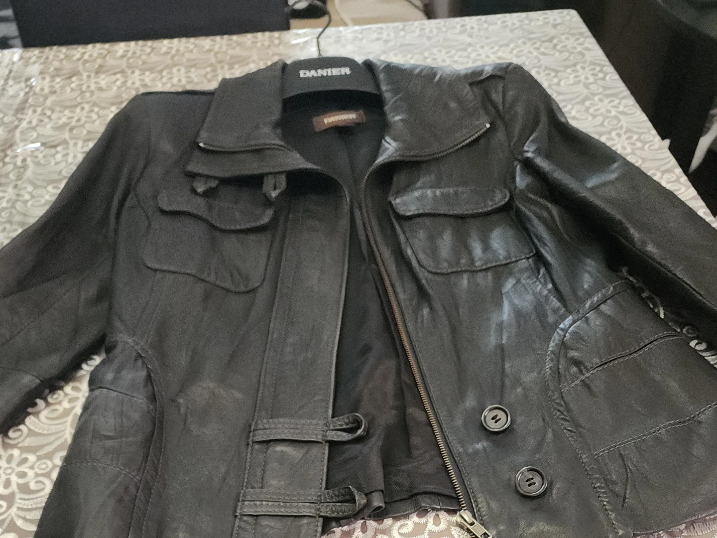 Danier Black Genuine Leather Jacket