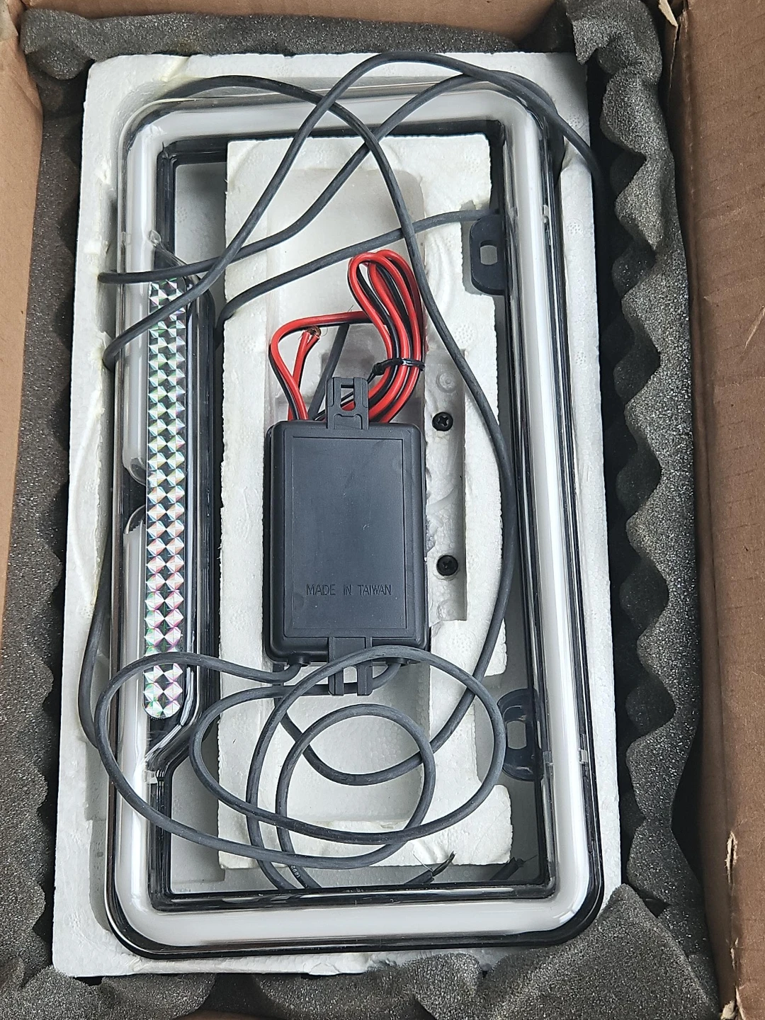 American Auto Tropical Neon License Plate Frame