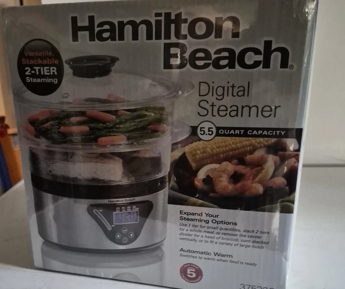 Hamilton Beach 2 tier 5.5 Quart Digital Steamer