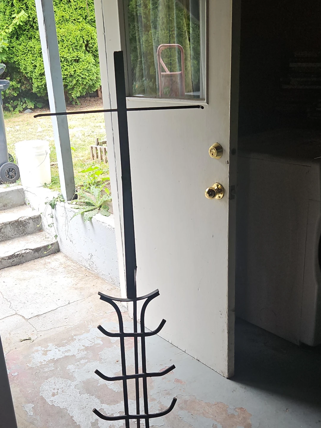 Black Metal Coat Rack
