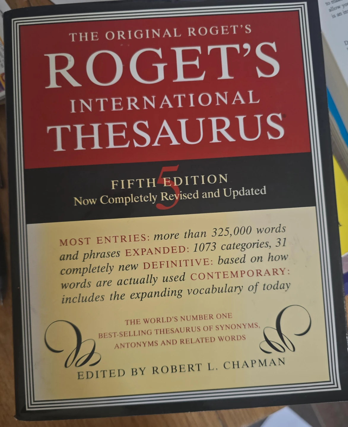 Roget's International Thesaurus Fifth Edition