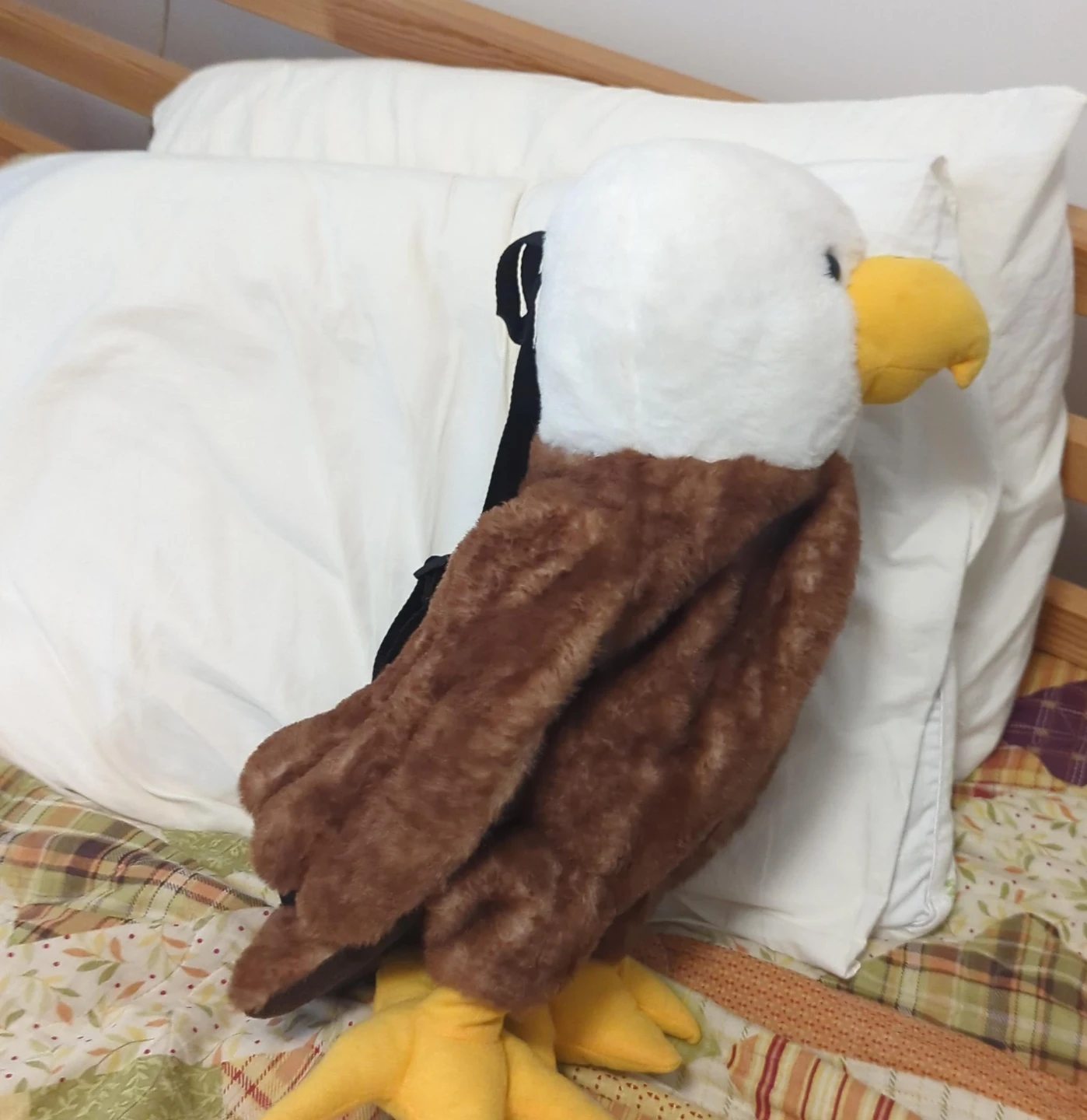 Plush Bald Eagle Backpack
