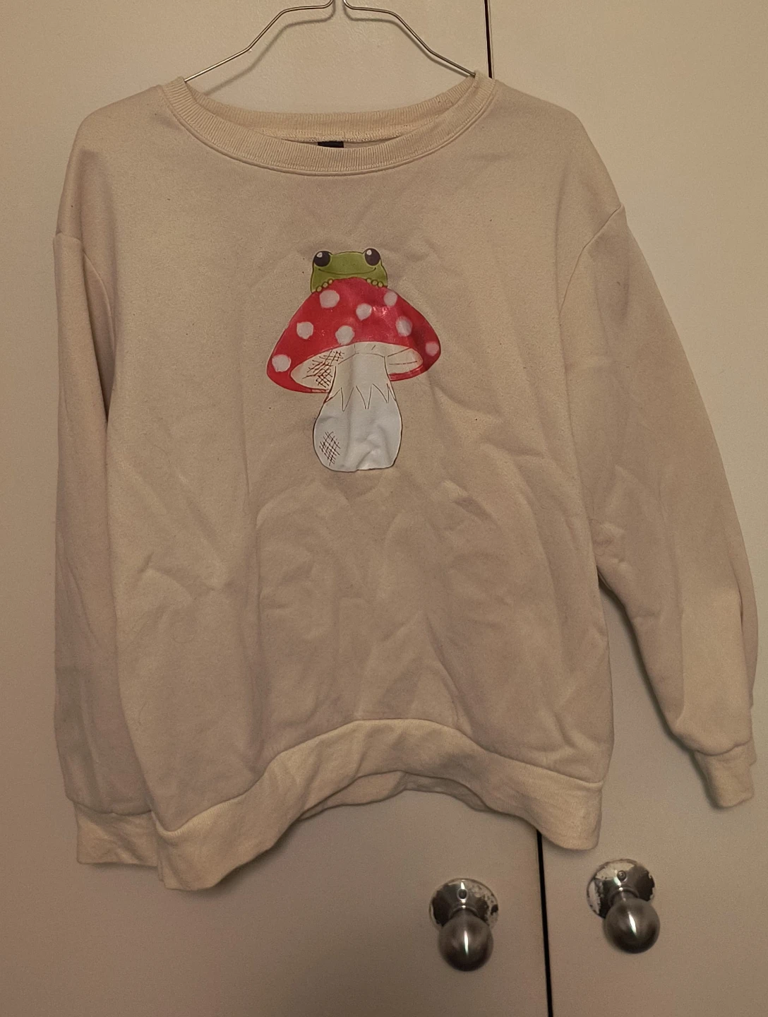 Sweatshirt with Frog on Mushroom Graphic (Used)