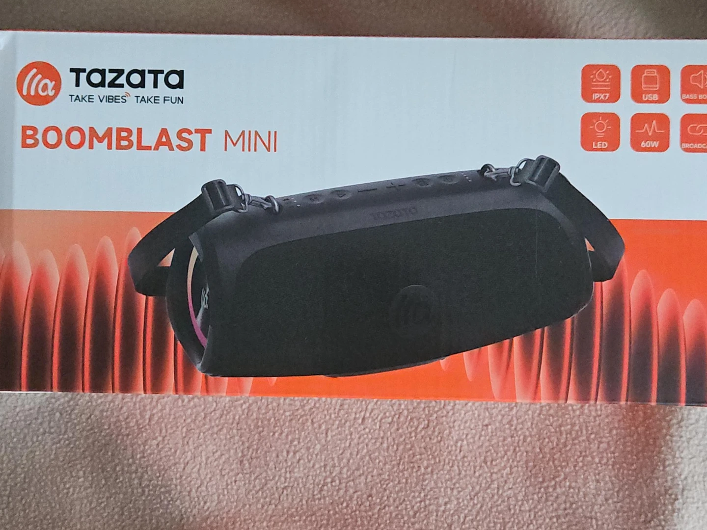 Two* Tazata BoombLASS MINI Portable Speaker