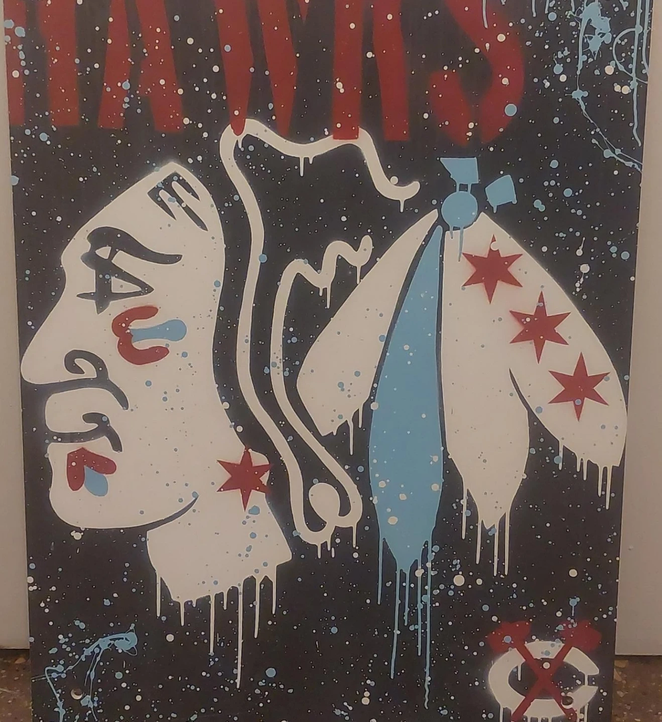 Chicago Blackhawks "Hawks" Artwork - 24" x 18"