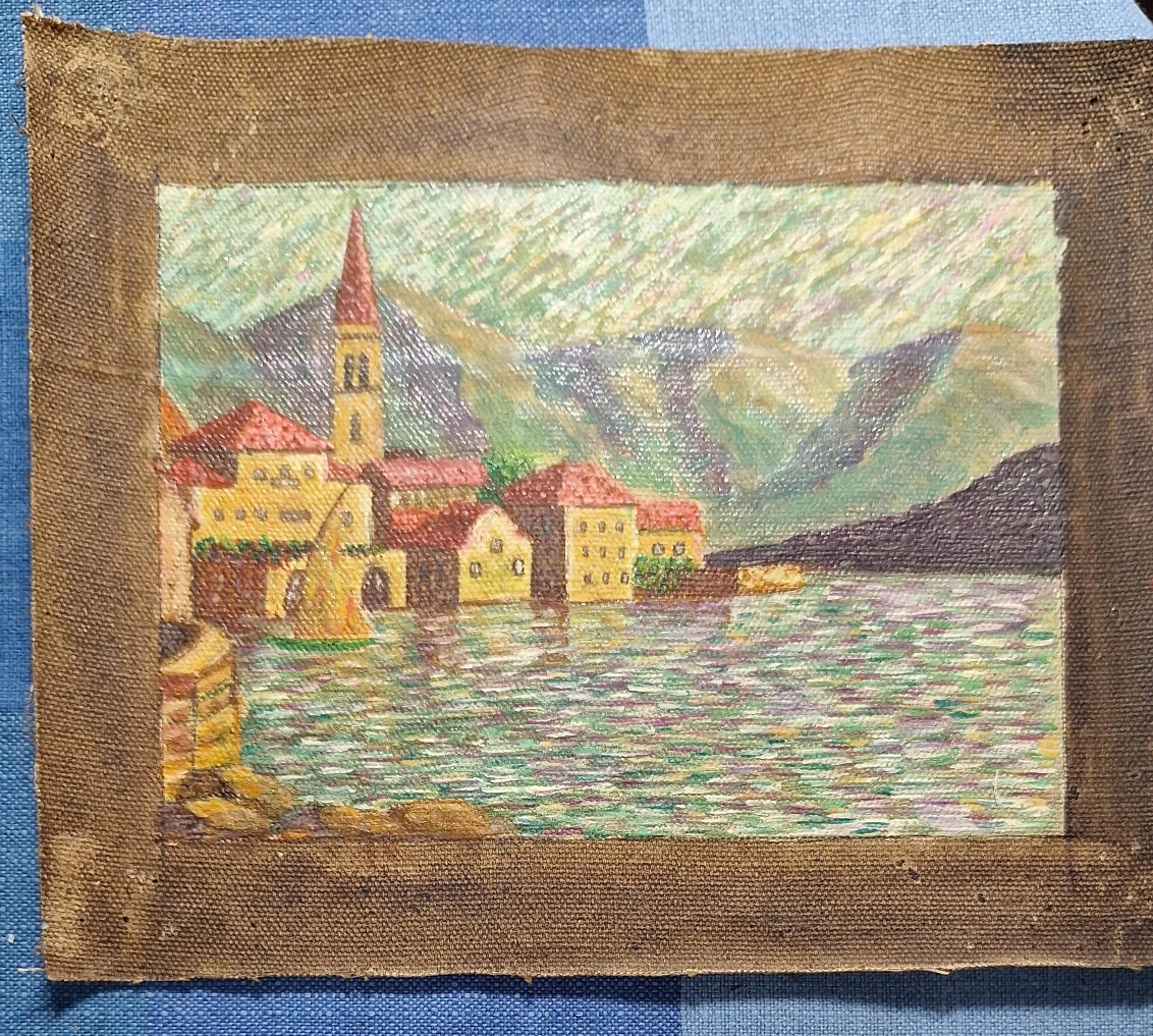 Vintage Landscape Oil Painting