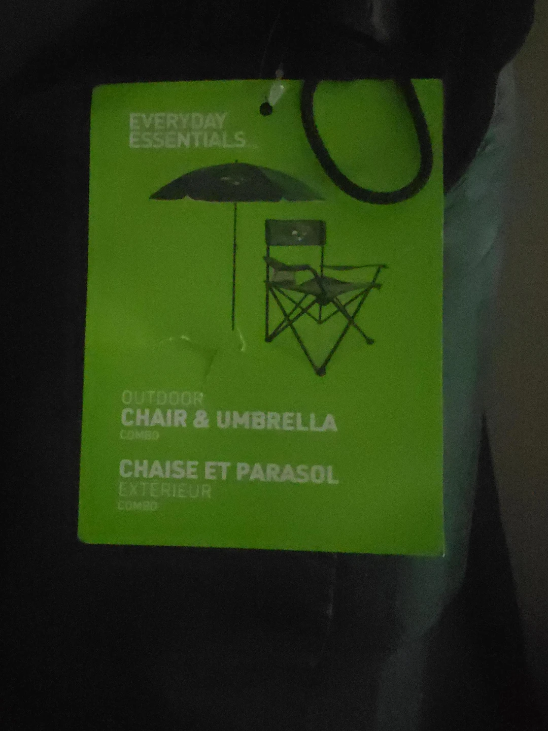 Everyday Essentials Outdoor Chair & Umbrella Combo